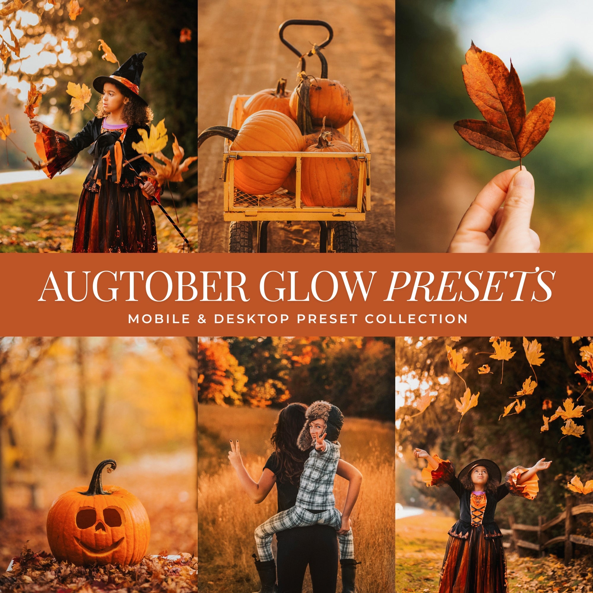 Augtober Glow Fall Lightroom Presets the best presets for glowing fall portraits in 2025 by Lou And Marks Presets for Lightroom Mobile and Desktop photographer photo editing in Adobe.