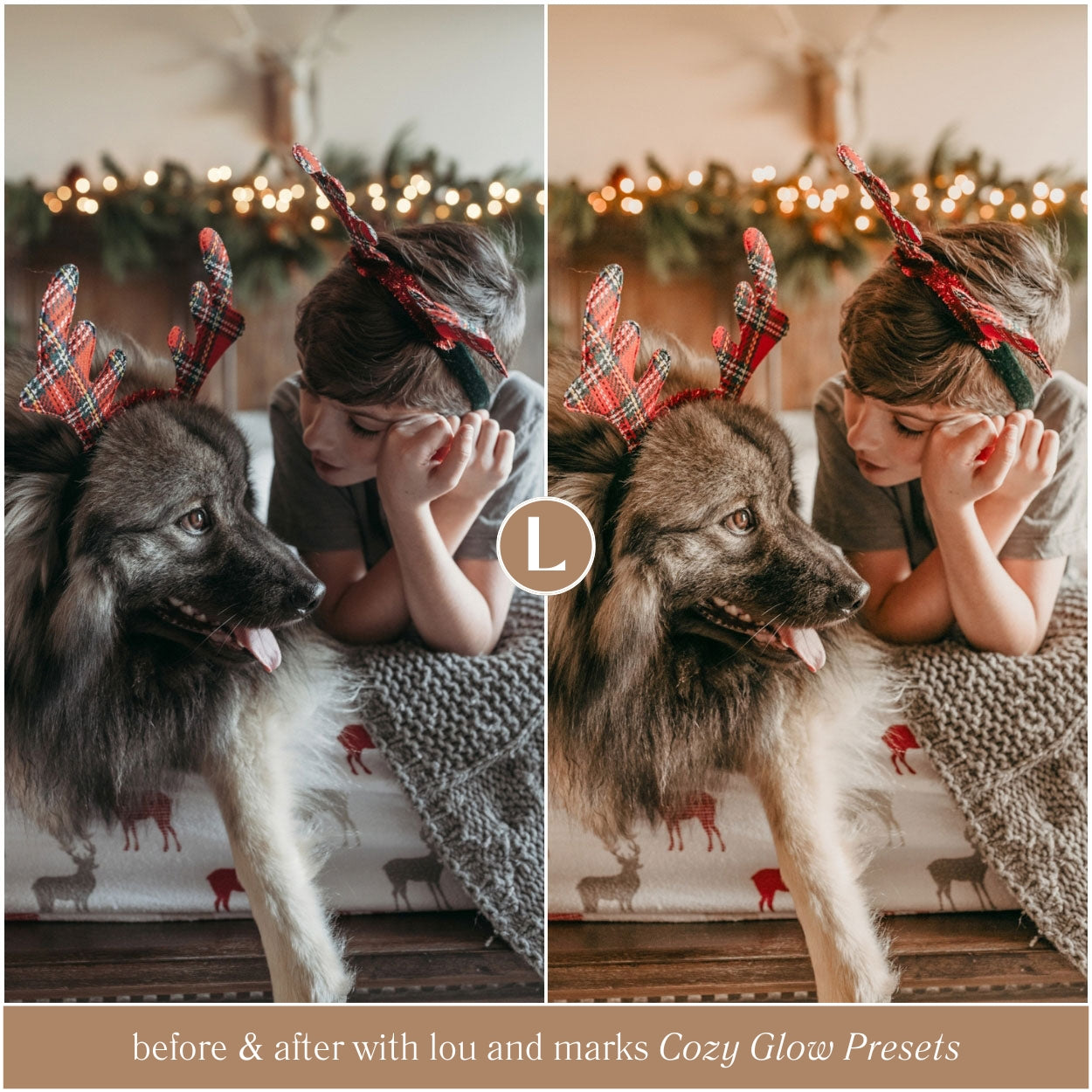 Cozy Glow Christmas Lightroom Presets For Photographer Holiday Photo Editing By Lou And Marks Preset