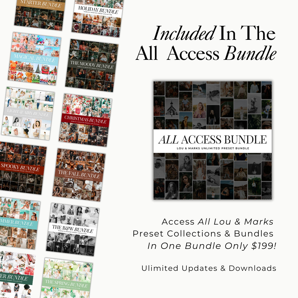 All Access Bundle Lightroom Presets The Best Photo Editing Preset Filters For Lightroom Mobile And Desktop For Photographers and Instagram Influencers By Lou And Marks Presets