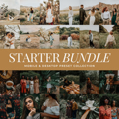 The Starter Bundle — top-selling Lightroom presets of 2025 by Lou & Marks. Mobile & desktop photo filters for photographers, creators & Instagram editing.