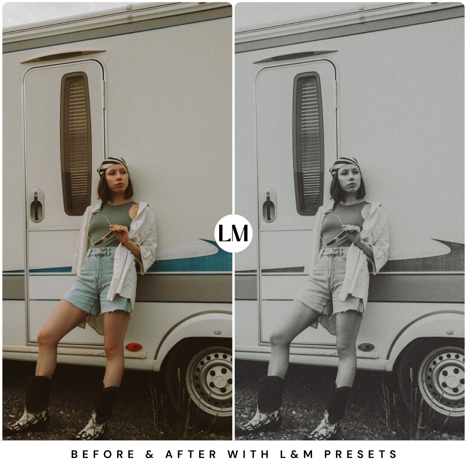 Vintage Black and White Lightroom Presets by Lou and Marks Presets