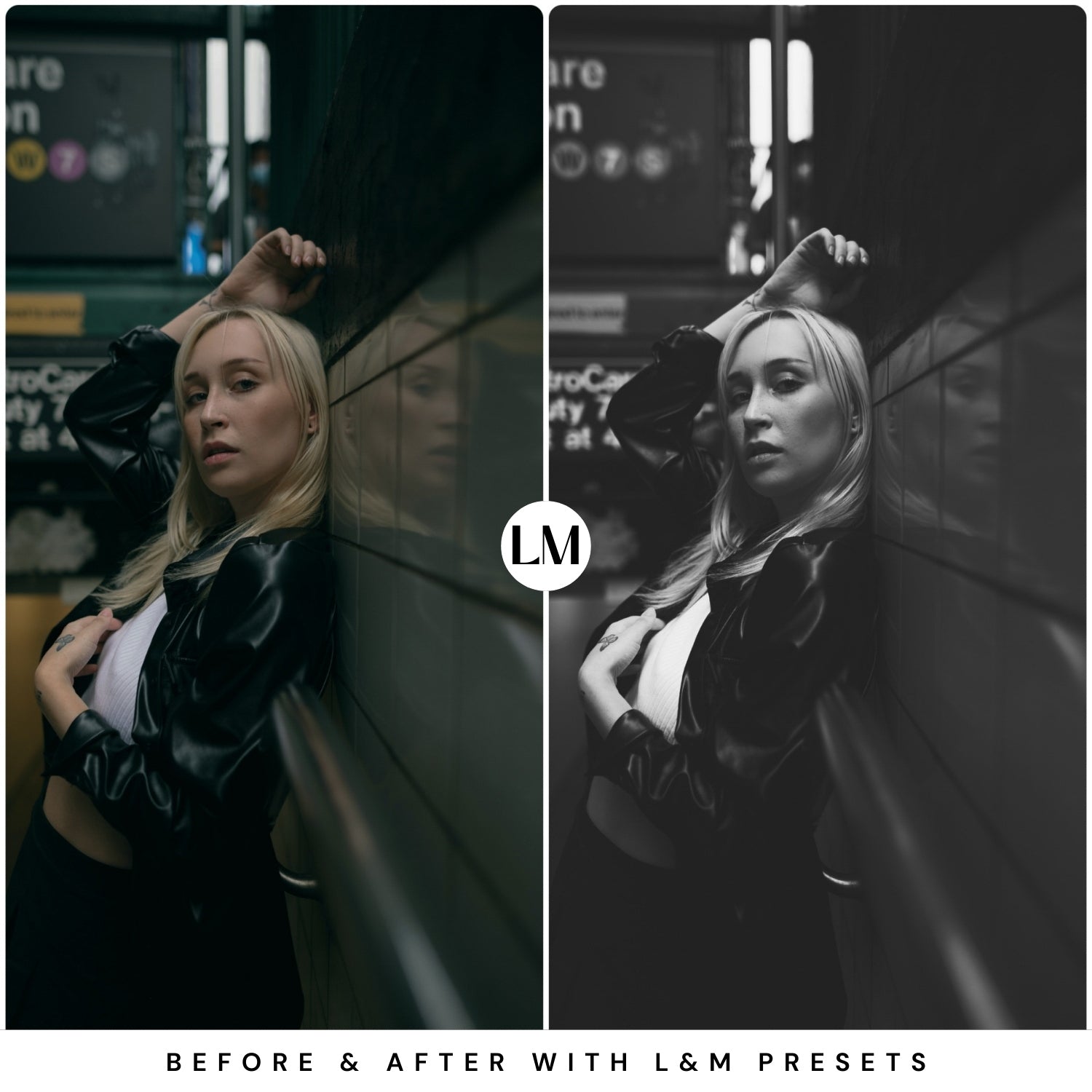 Matte Black and White Lightroom Presets by Lou and Marks Presets