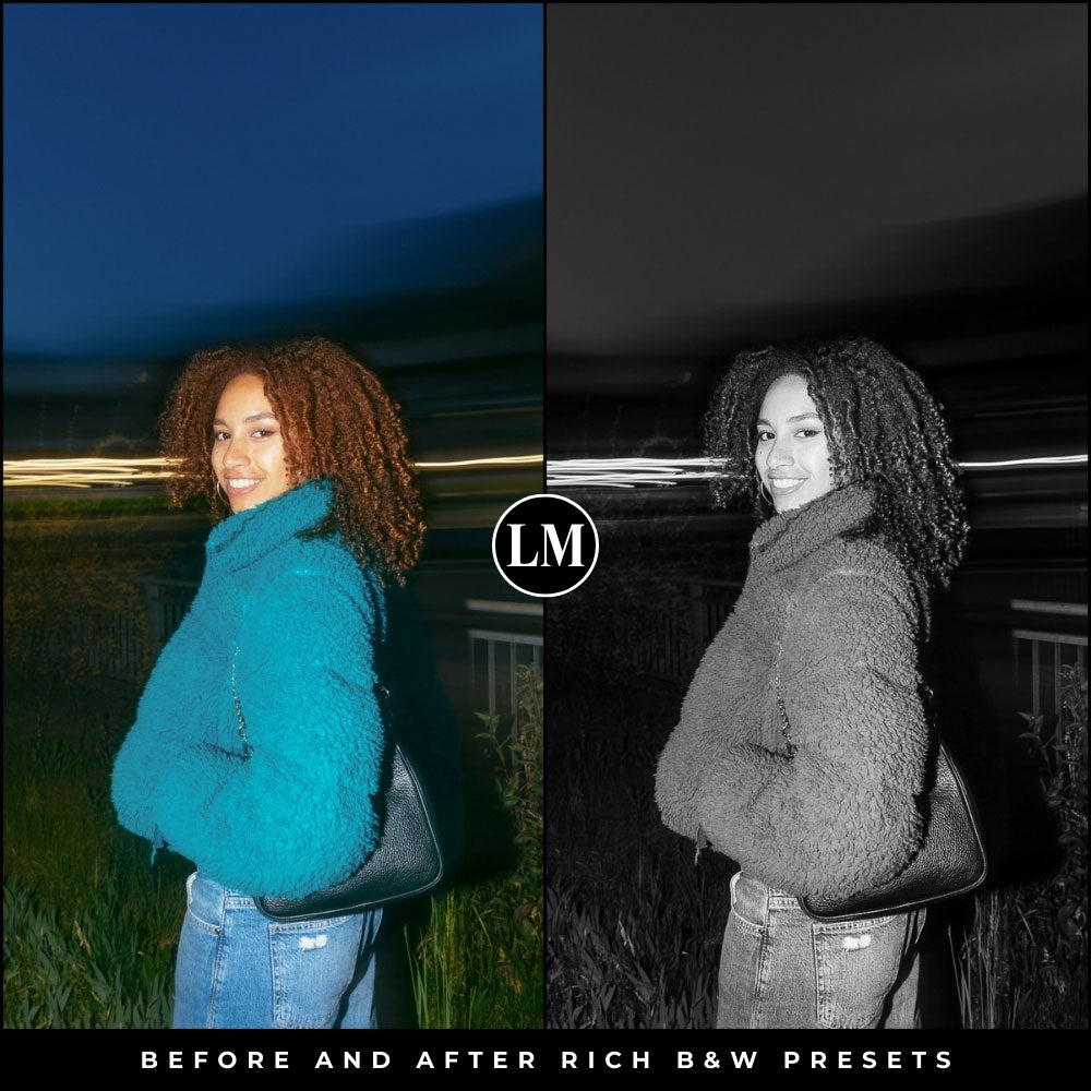 Rich Black and White Lightroom Presets by Lou and Marks Presets