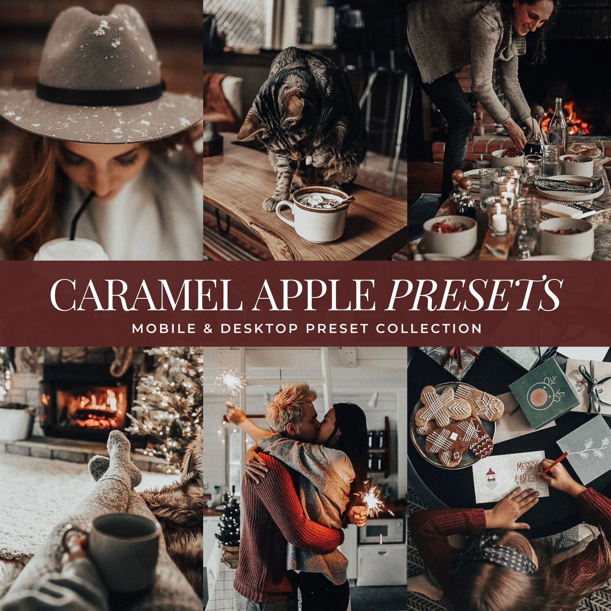 Caramel Apple Christmas Lightroom Presets By Lou And Marks Presets Mobile And Desktop For Instagram And Photographers