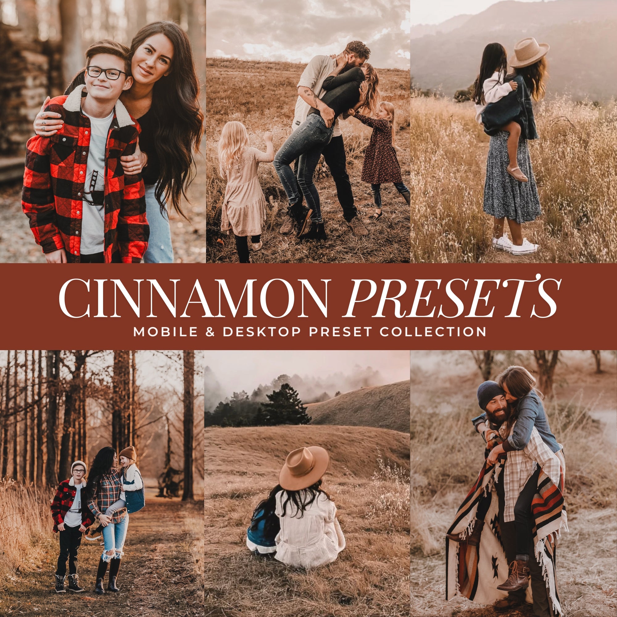 Cinnamon Portrait Lightroom Presets For Fall Photographers and Fall family photo editing in Adobe Lightroom by Lou And Marks Presets