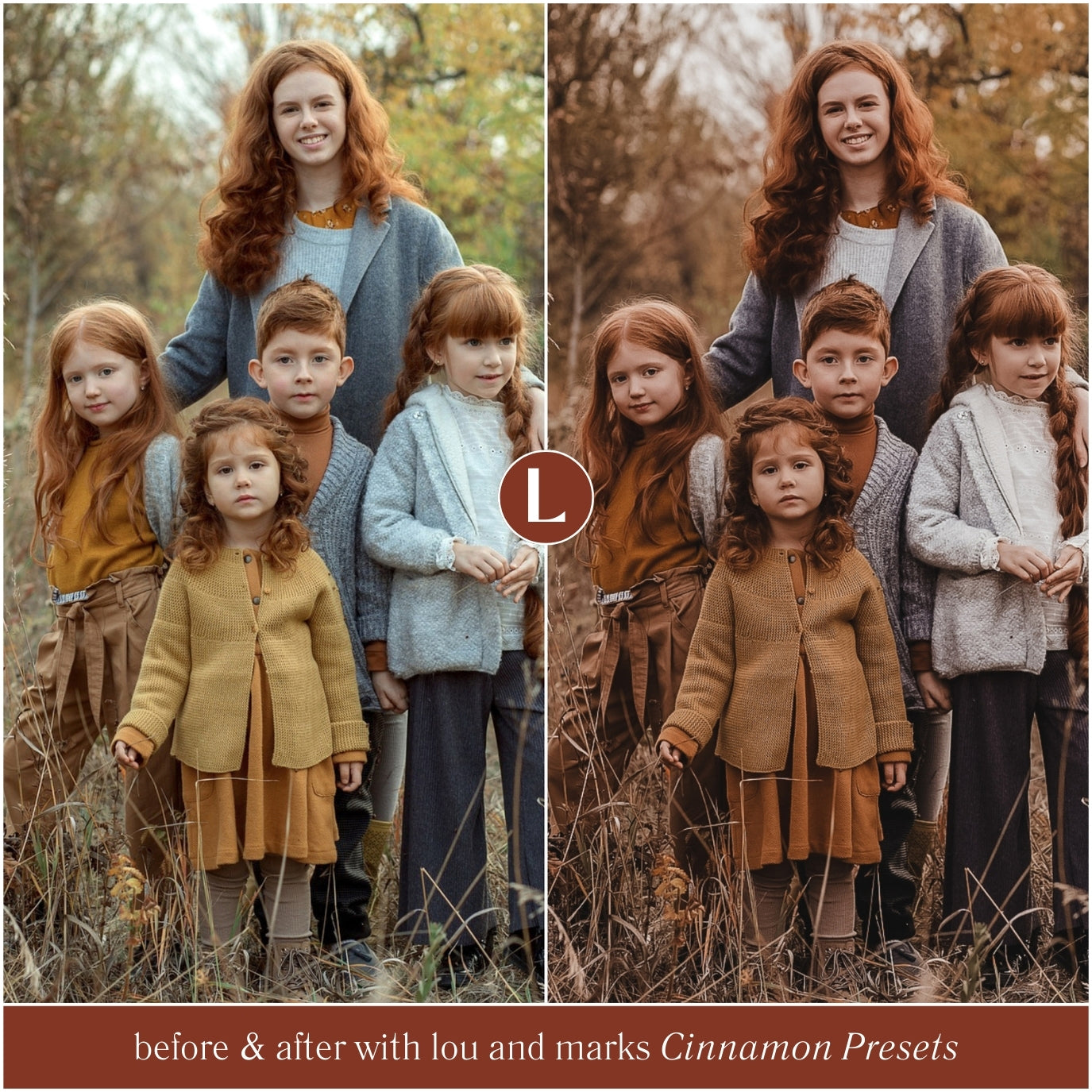 Cinnamon Portrait Lightroom Presets For Photographers For Family Portraits
