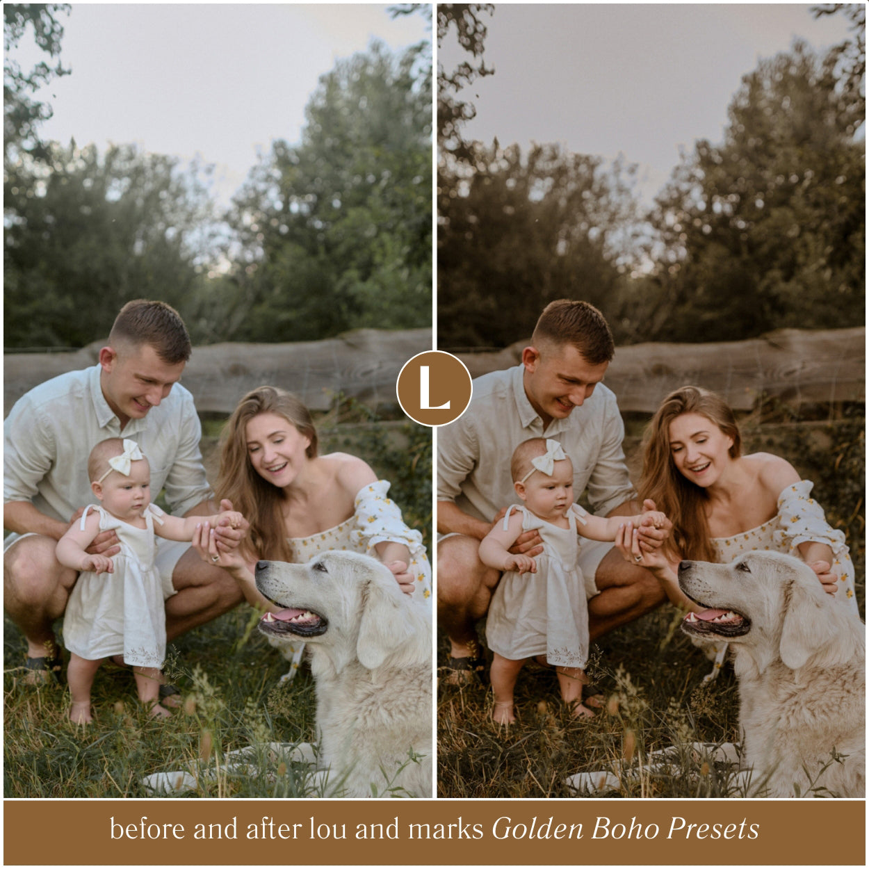 Golden Boho Lightroom Preset Collection For Adobe Lightroom Mobile And Desktop Lightroom And Photoshop Photo Editing For Instagram And photographers by Lou And Marks Presets