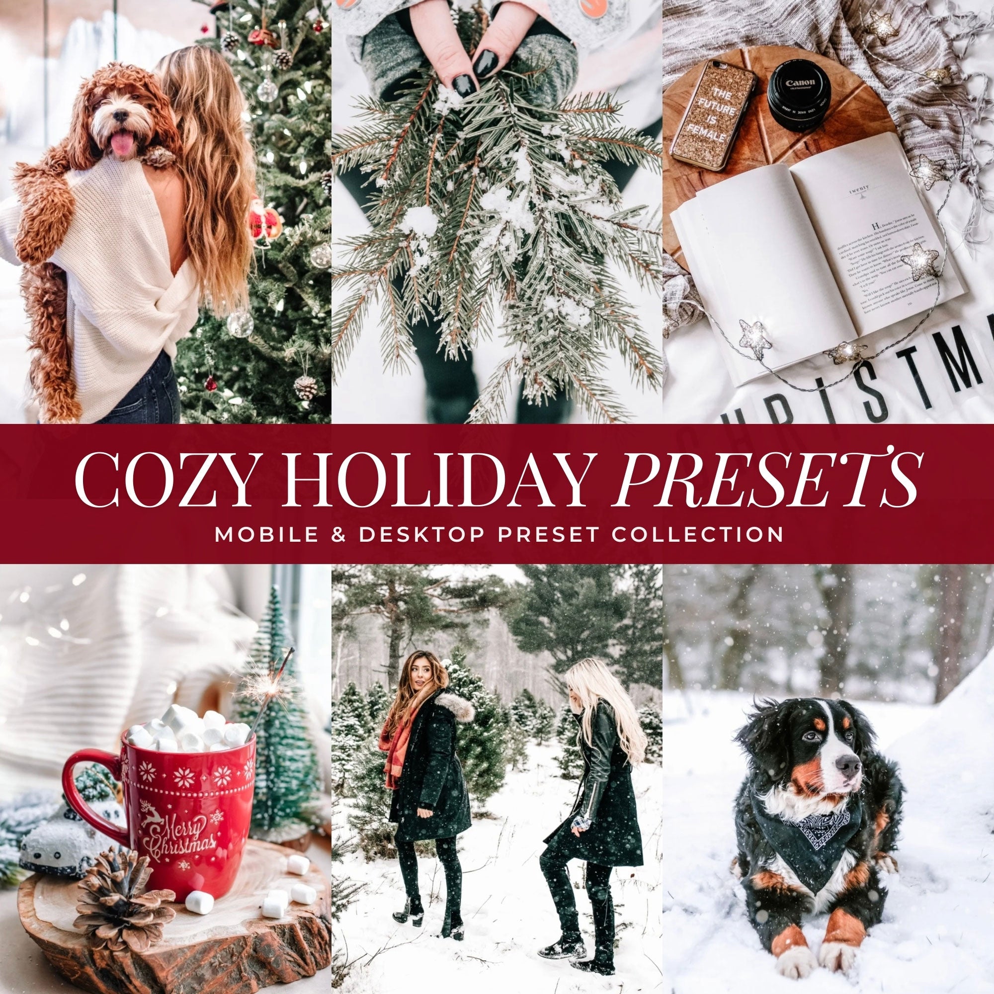 Cozy Holiday Christmas Lightroom Presets By Lou And Marks Presets Mobile And Desktop For Instagram And Photographers