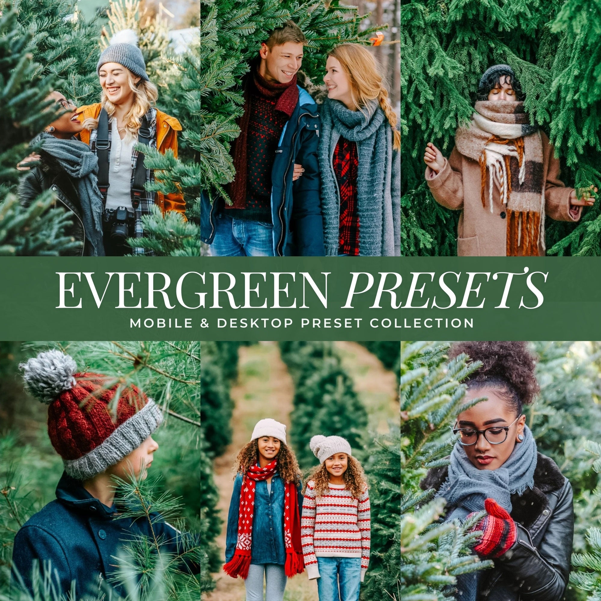 Evergreen Christmas Lightroom Presets By Lou And Marks Presets Mobile And Desktop For Instagram And Photographers