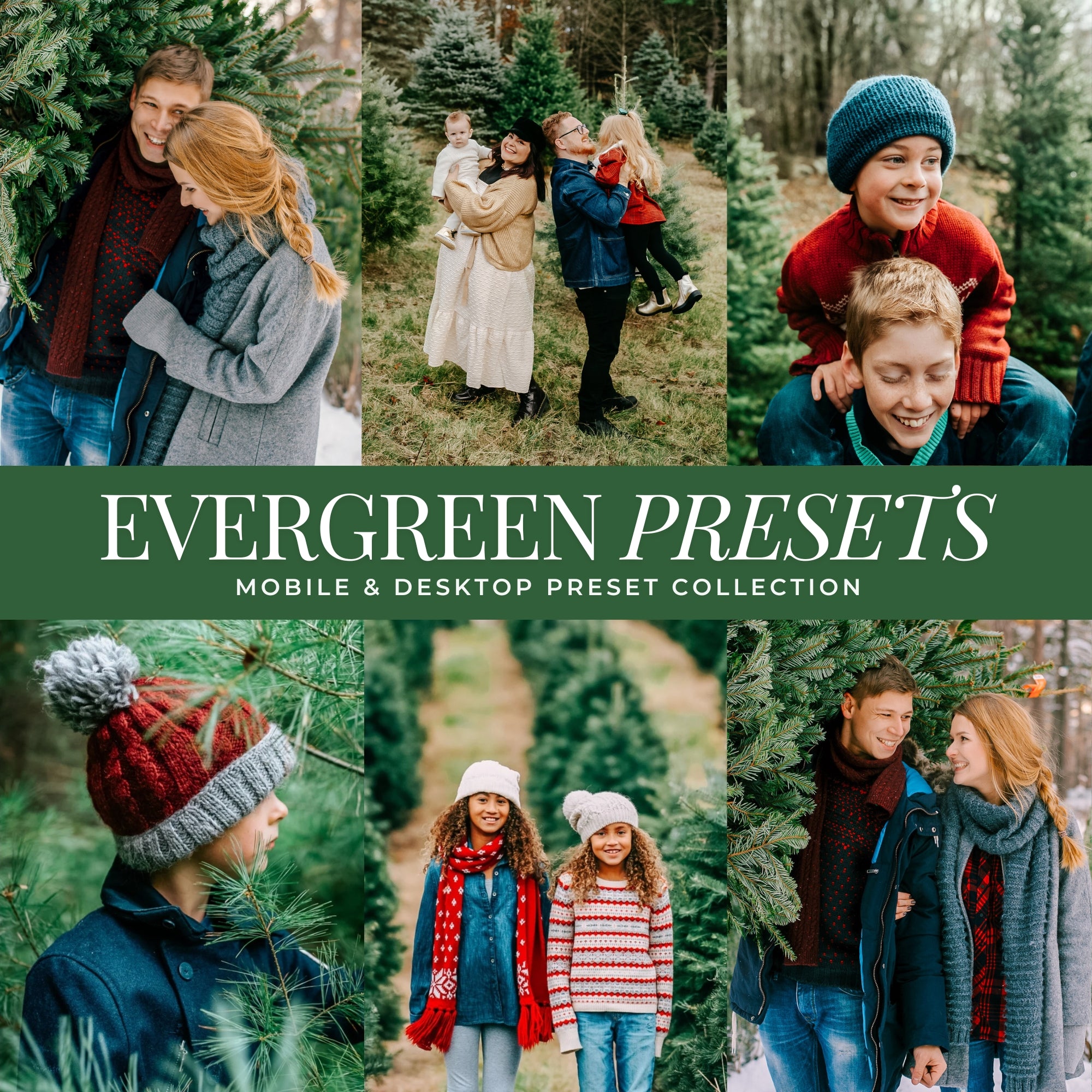 Evergreen Christmas Lightroom Presets By Lou And Marks Presets Mobile And Desktop For Instagram And Photographers