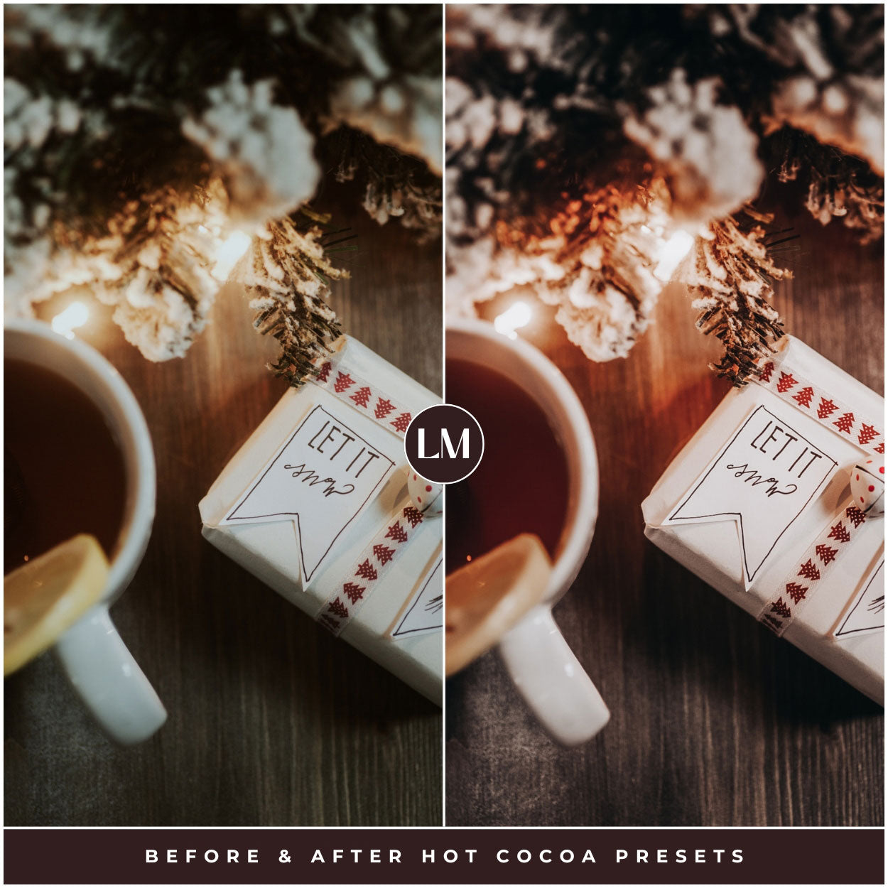 Christmas Hot Cocoa Lightroom Presets For Christmas And Winter Photo Editing In Adobe Lightroom By Lou And Marks Presets