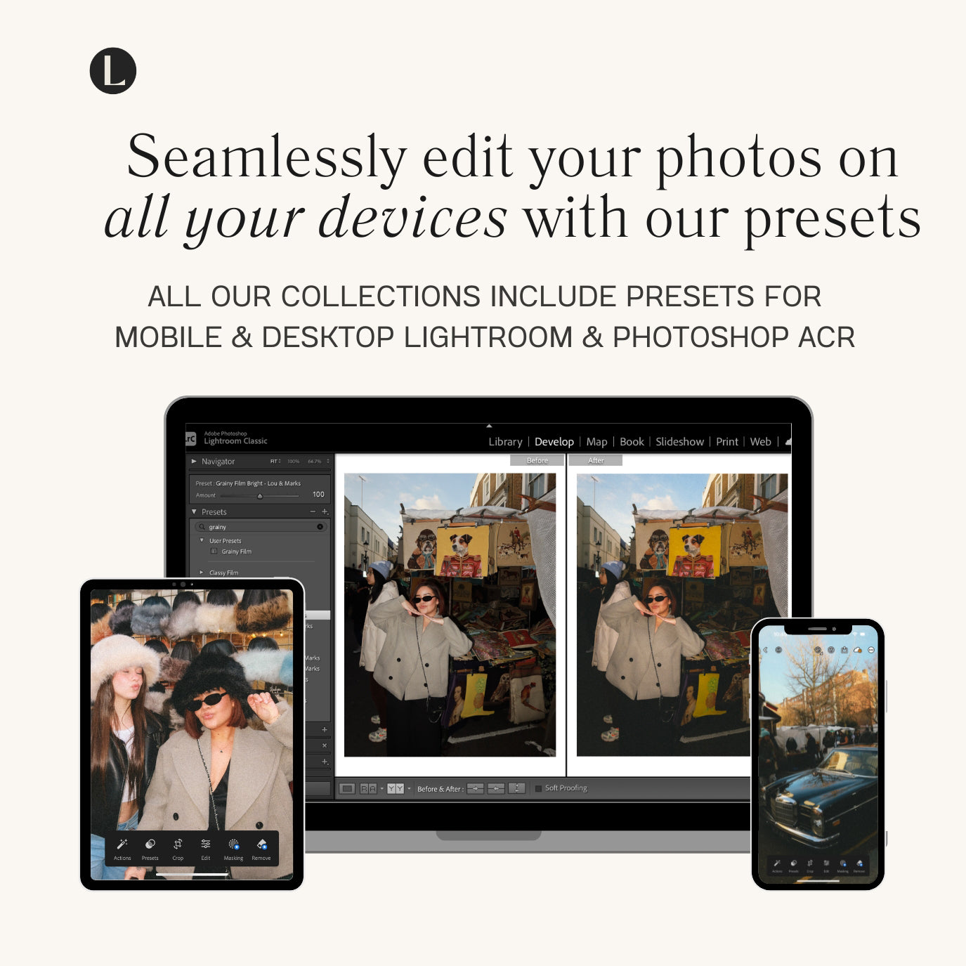Grainy Retro Film Lightroom Presets And Film Filters For Adobe Lightroom Lou Marks Presets Mobile and Desktop