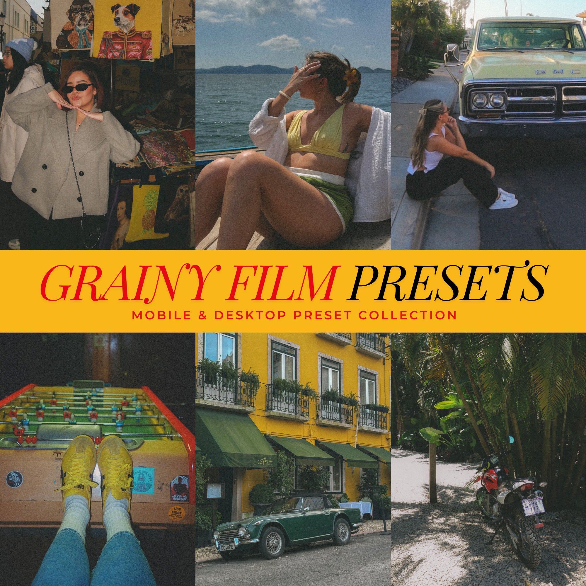 Grainy Retro Film Lightroom Presets By Lou And Marks Presets