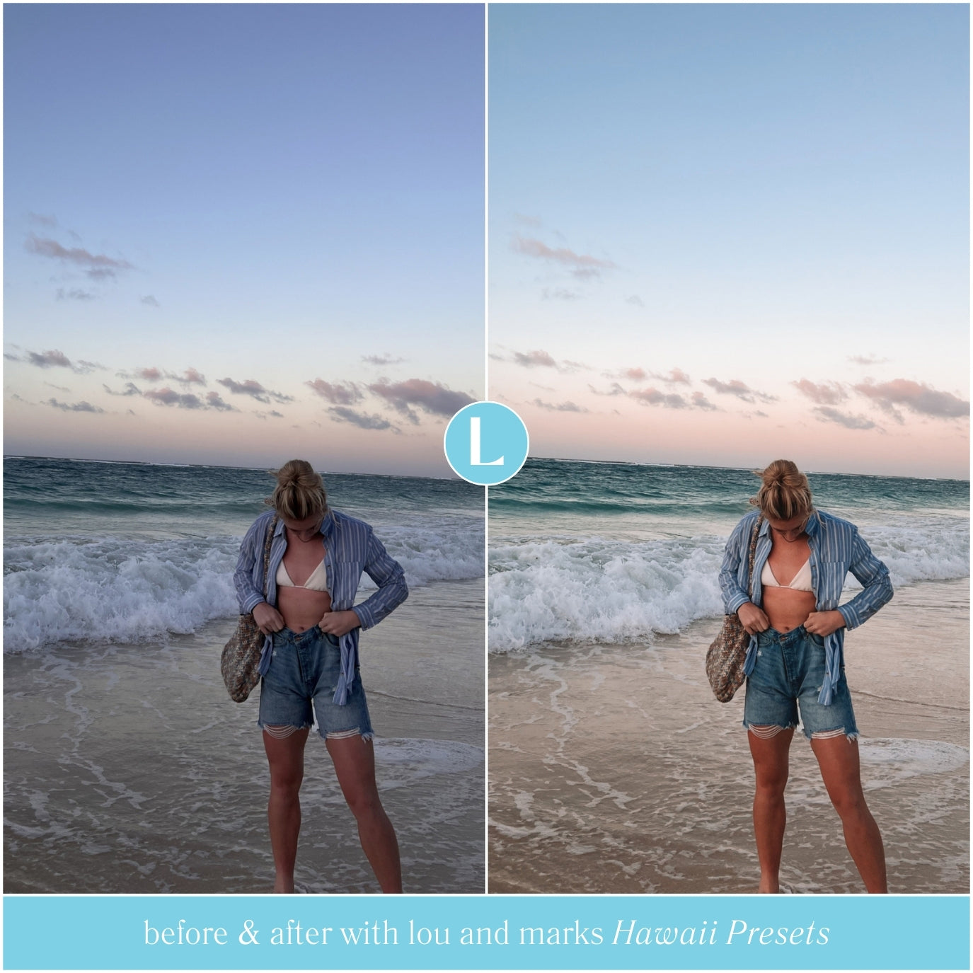 Hawaii Beach Lightroom Presets for photographer and Instagram influencer photo editing in Adobe Lightroom by Lou And Marks Presets