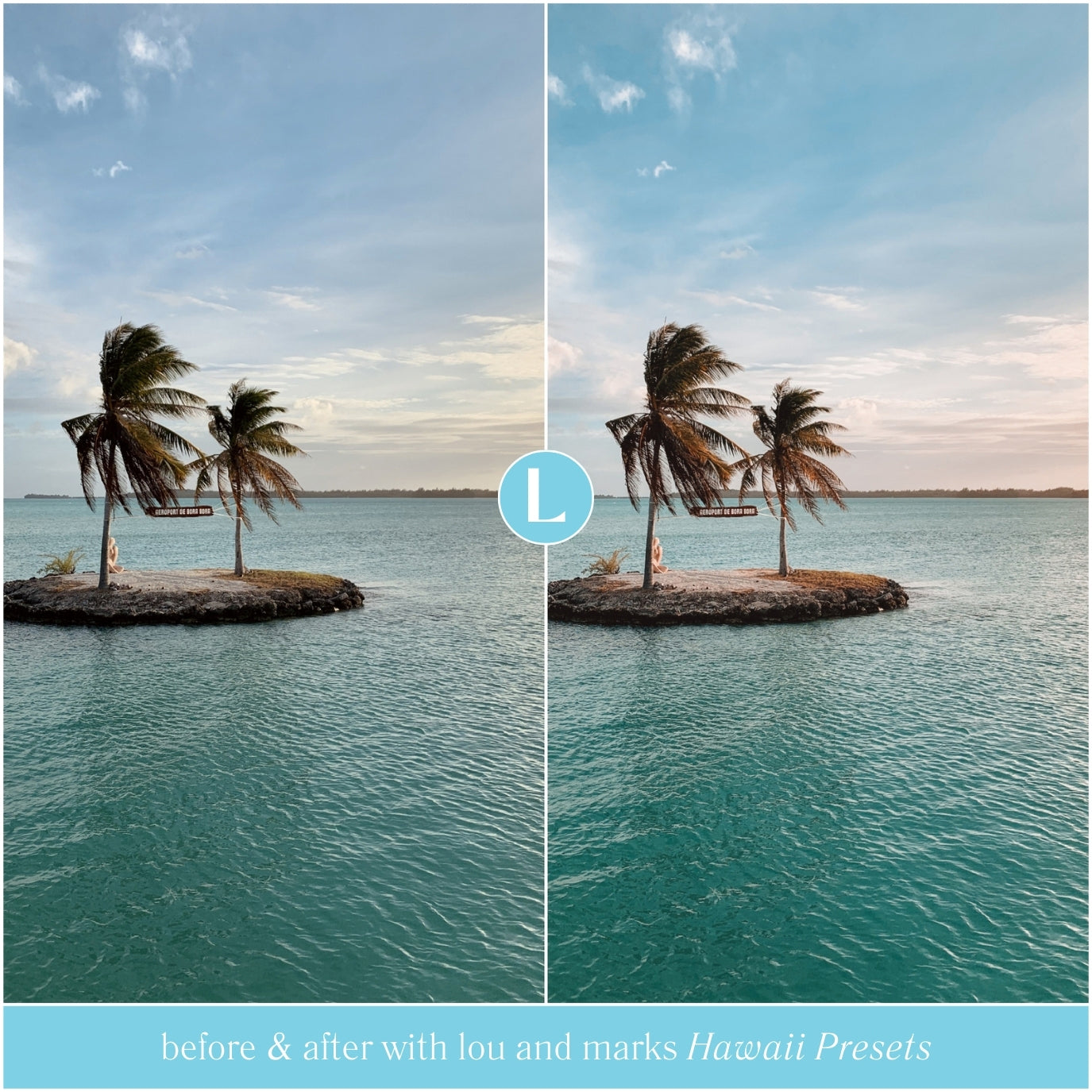 Hawaii Beach Lightroom Presets for photographer and influencer photo editing in Adobe Lightroom by Lou And Marks Presets
