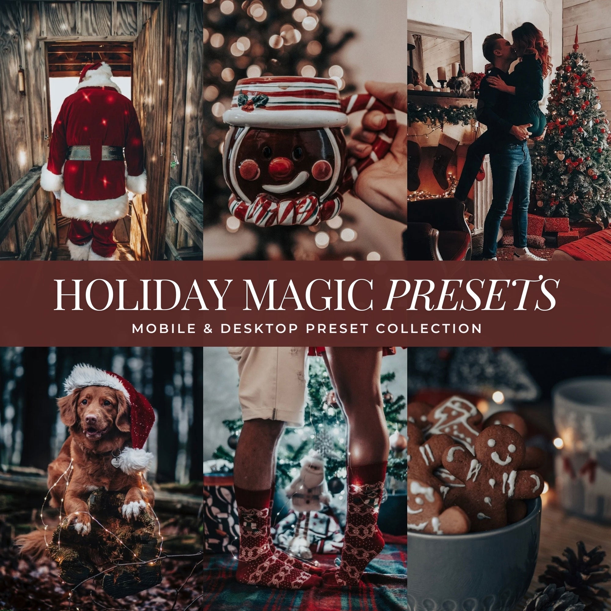 Holiday Magic Christmas Lightroom Presets By Lou And Marks Presets Mobile And Desktop For Instagram And Photographers