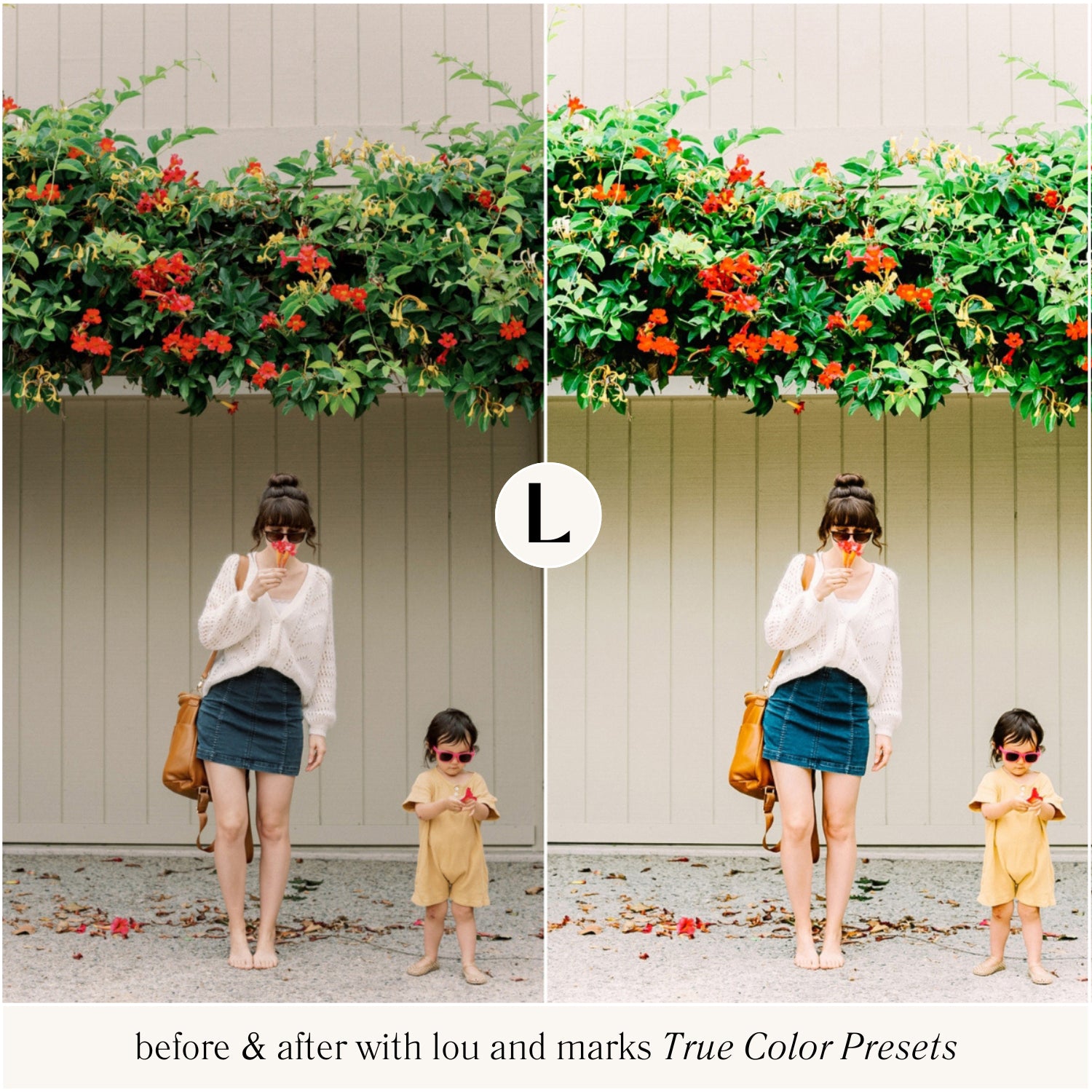 True Color Lightroom Presets For Photographer photo editing portraits weddings and influencer styled photos in just one click by lou marks