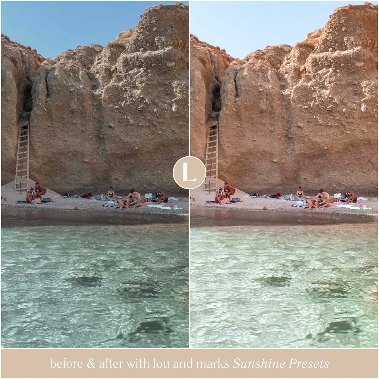 Sunshine Beach Lightroom Presets for photographer and Instagram influencer photo editing in Adobe Lightroom by Lou And Marks Presets