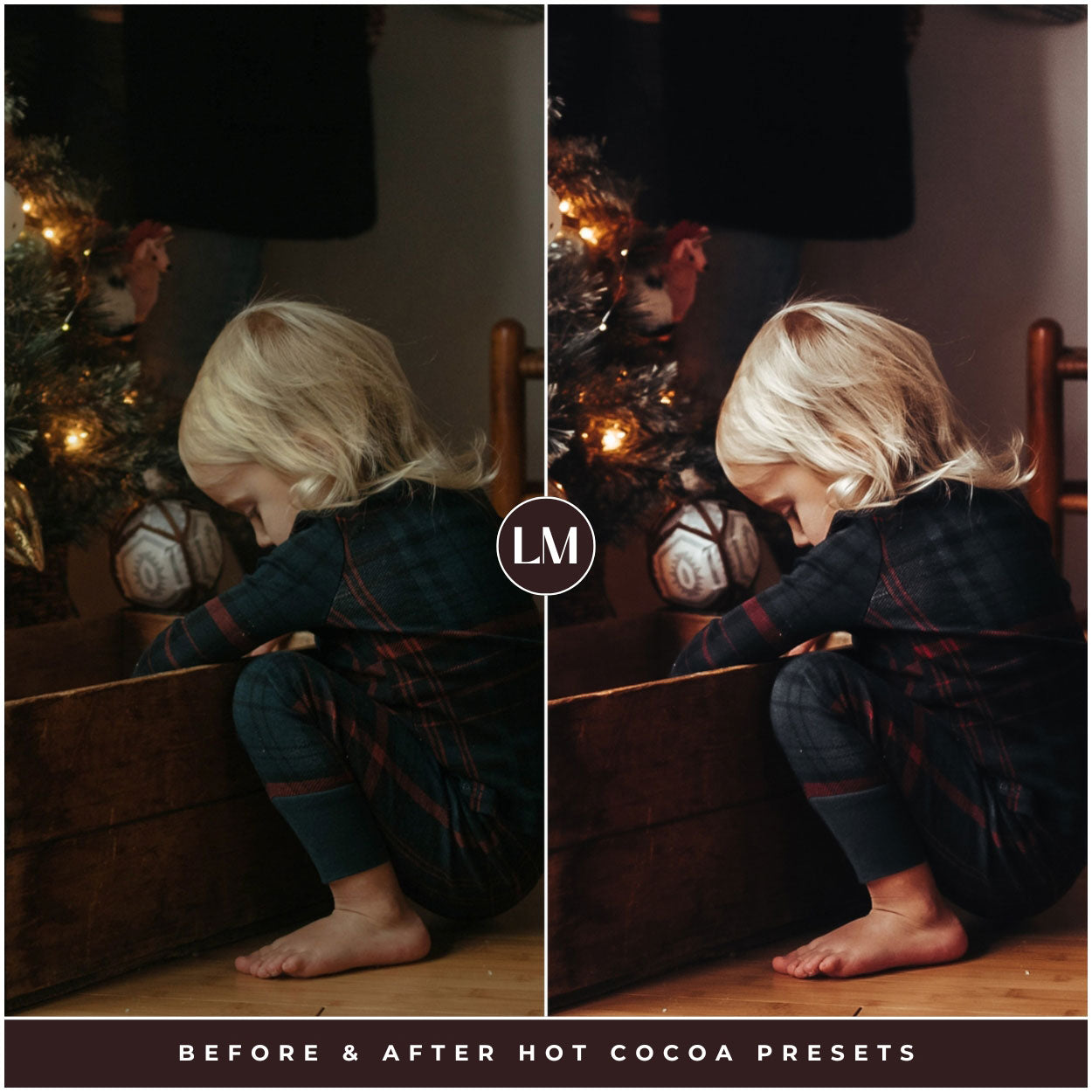 Portrait Hot Cocoa Lightroom Presets For Christmas And Winter Photo Editing In Adobe Lightroom By Lou And Marks Presets