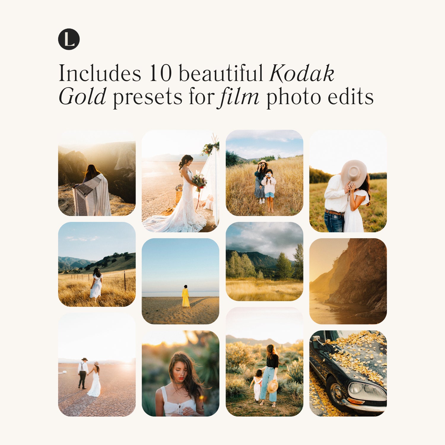 Kodak Gold Film Lightroom Presets for photographer photo editing and Instagram photo editing in Adobe Lightroom in one click For Instagram