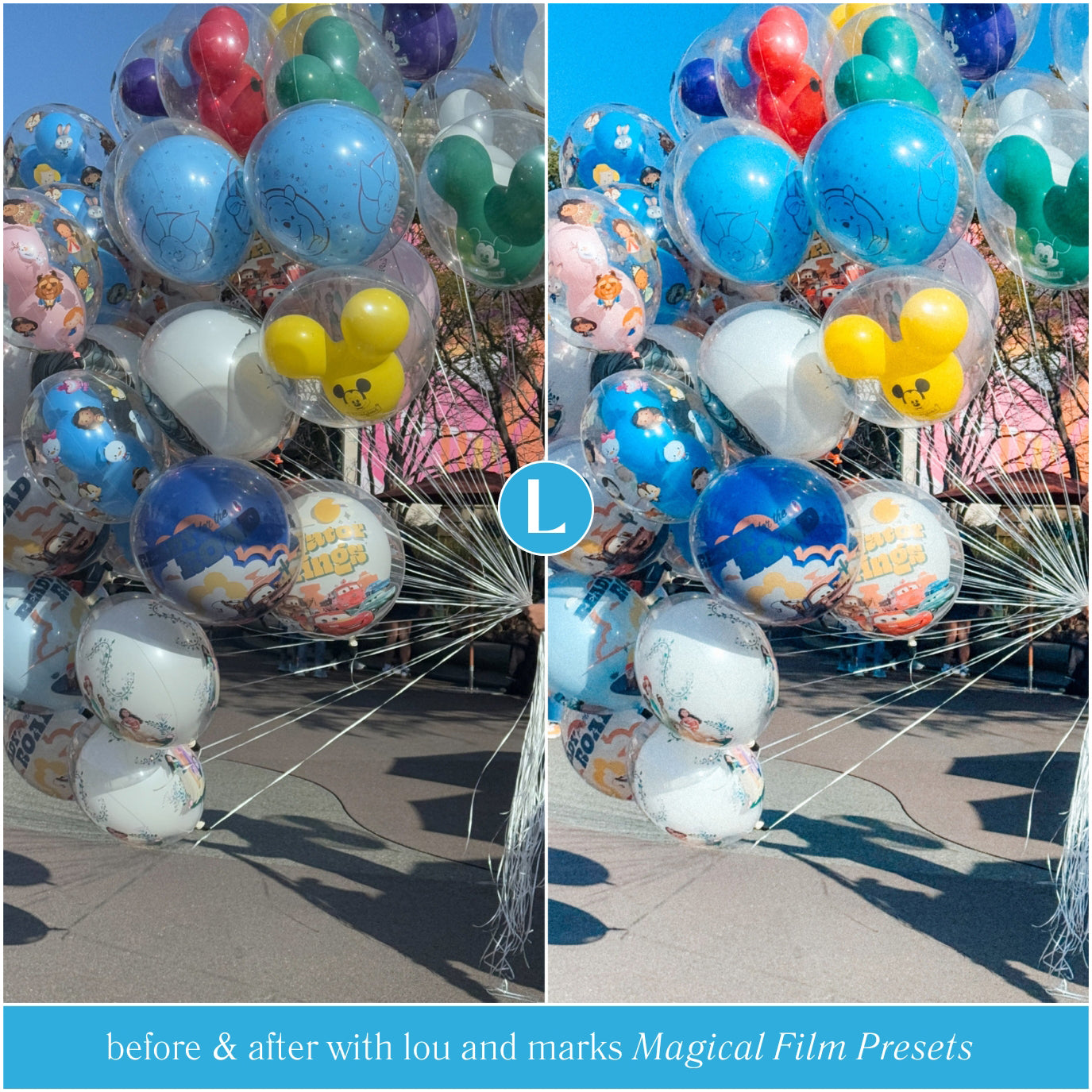 Magical Disney Film Lightroom Presets for Disney Photo editing for photographers and Instagram Influencers in Adobe Lightroom by Lou & Marks Presets