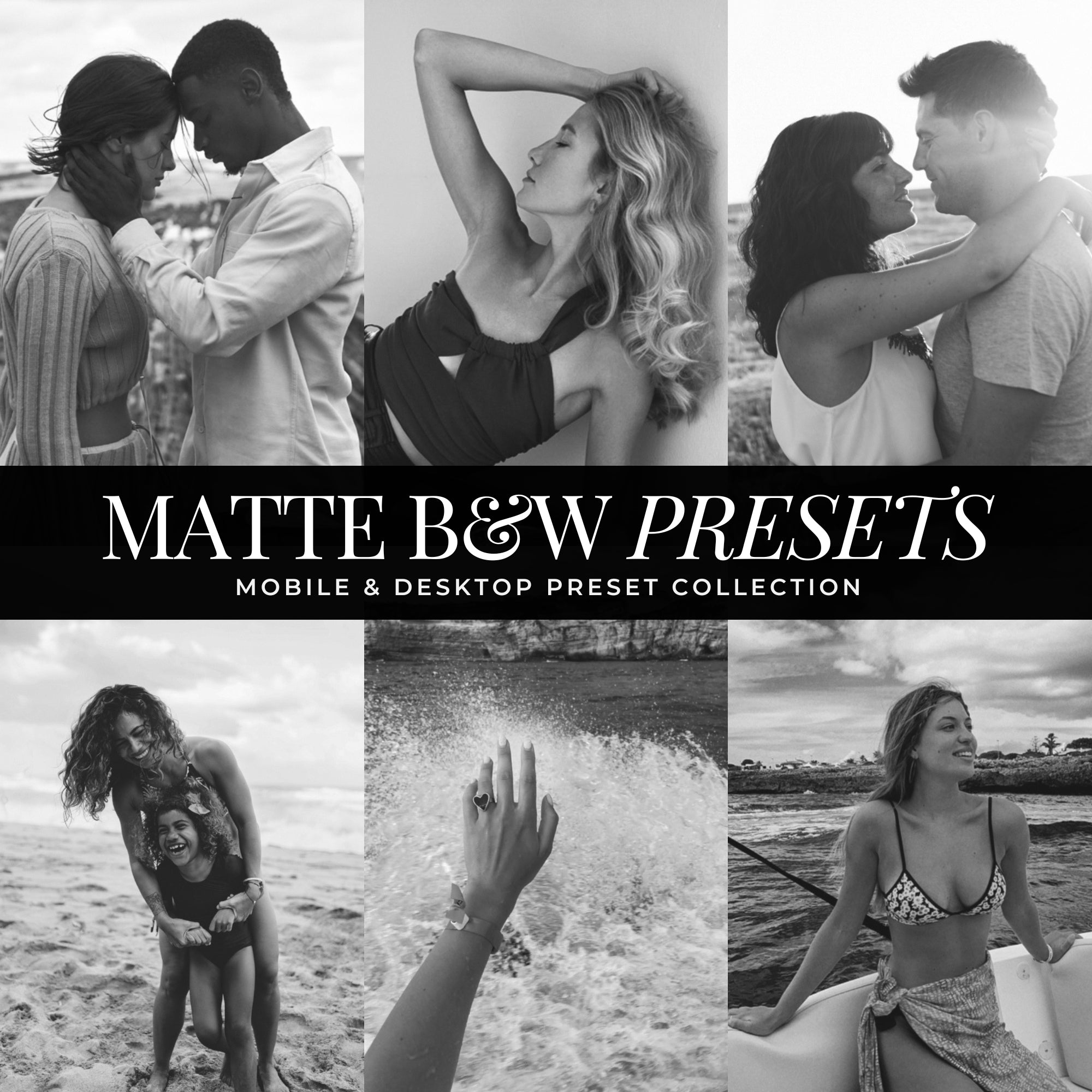Matte Black And White Lightroom Presets For Photographers and Instagram Influencers Photo Editing In Adobe Lightroom By Lou And Marks Presets