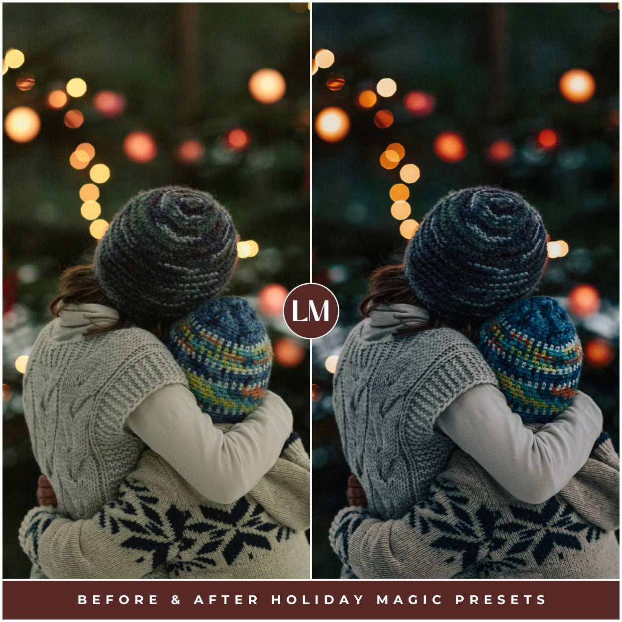 Holiday Magic Lightroom Presets For Best Christmas And Winter Photo Editing In Adobe Lightroom By Lou And Marks Presets Mobile