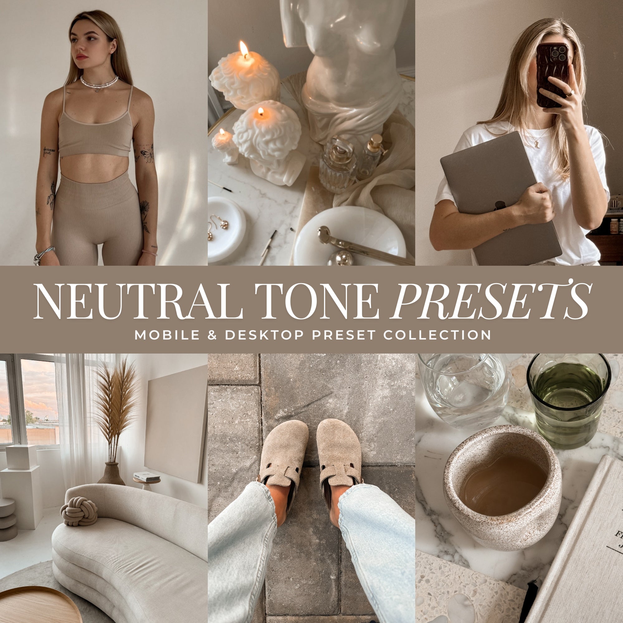 Neutral Tone Lightroom Presets for photographer and Instagram influencer photo editing in Adobe Lightroom by Lou And Marks Presets