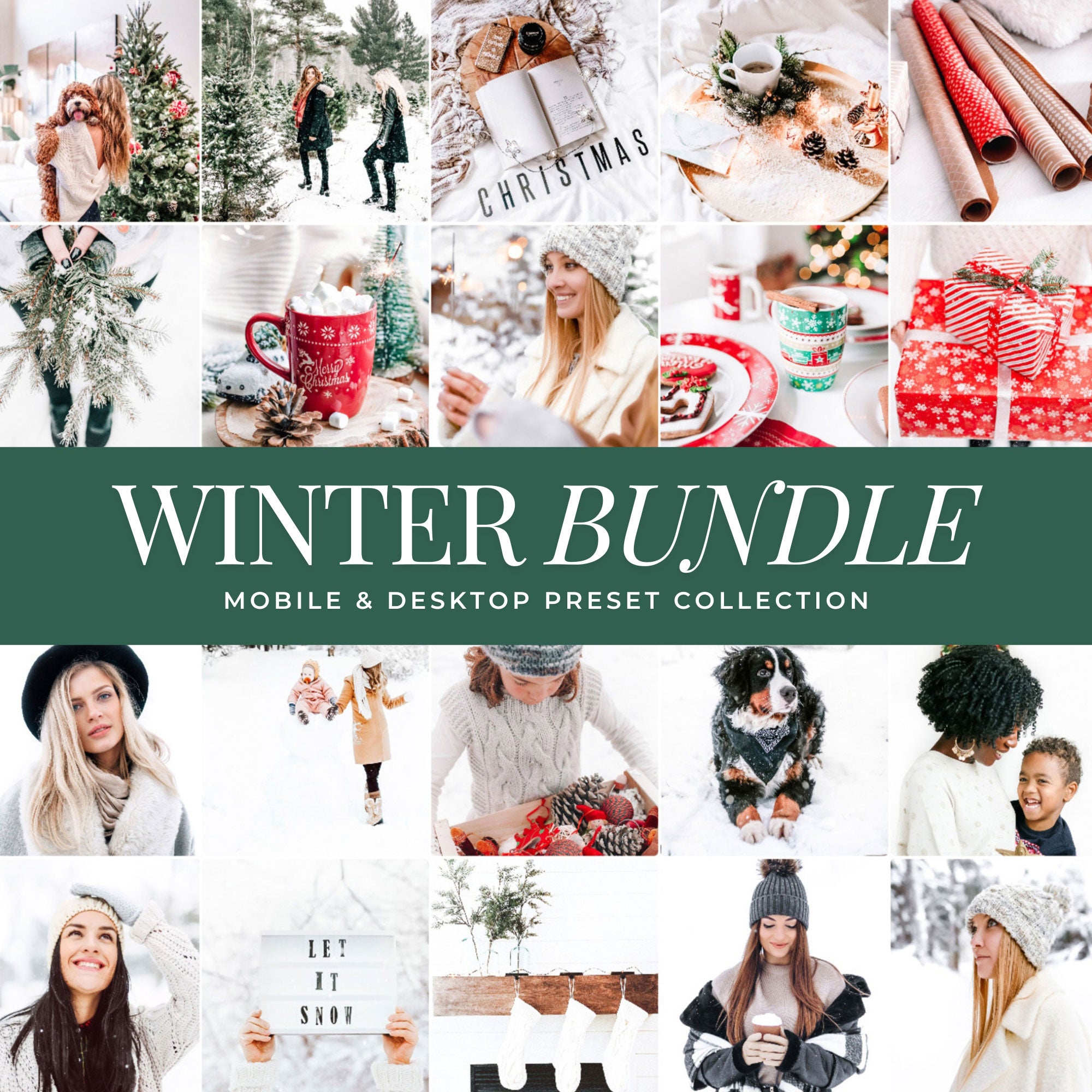 Lou And Marks Presets Winter Preset Bundle Best Selling Winter Lightroom Mobile And Desktop Presets