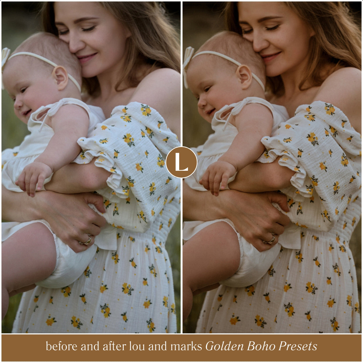 Golden Boho Lightroom Preset Collection For Adobe Lightroom Mobile And Desktop Lightroom And Photoshop Photo Editing For Instagram And photographers by Lou And Marks Presets For Family Photos