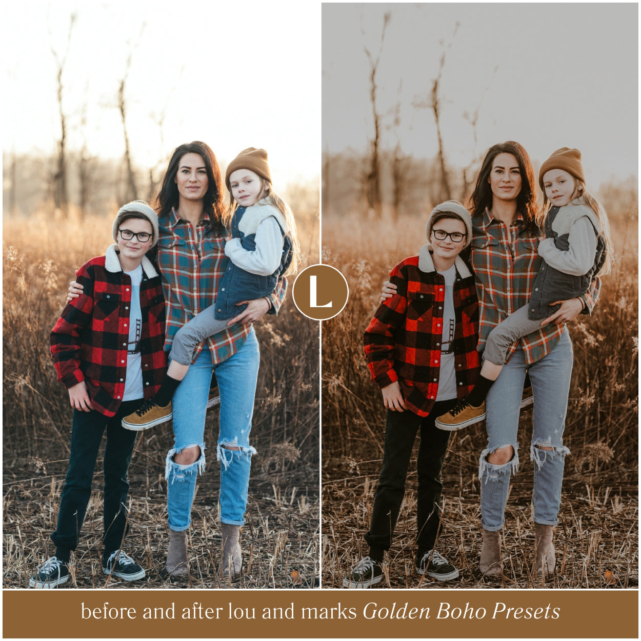 Family Golden Boho Lightroom Preset Collection For Adobe Lightroom Mobile And Desktop Lightroom And Photoshop Photo Editing For Instagram And photographers by Lou And Marks Presets