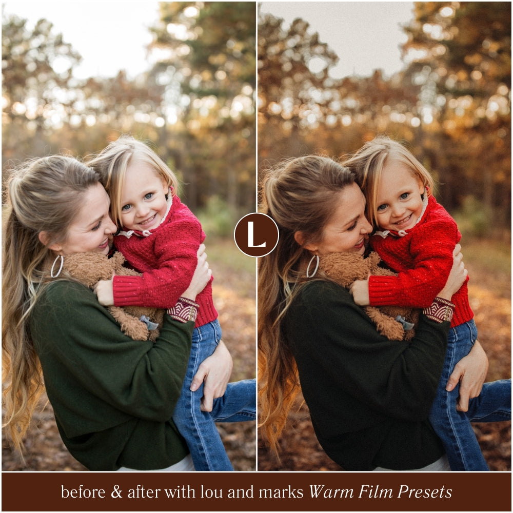 adobe warm film editorial Lightroom presets by Lou and Marks presets