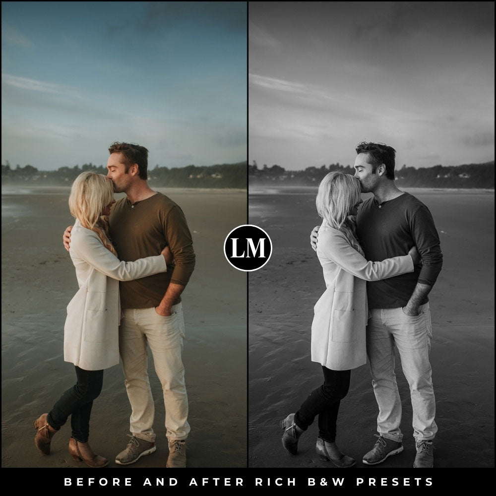 Rich Black and White Lightroom Presets by Lou and Marks Presets
