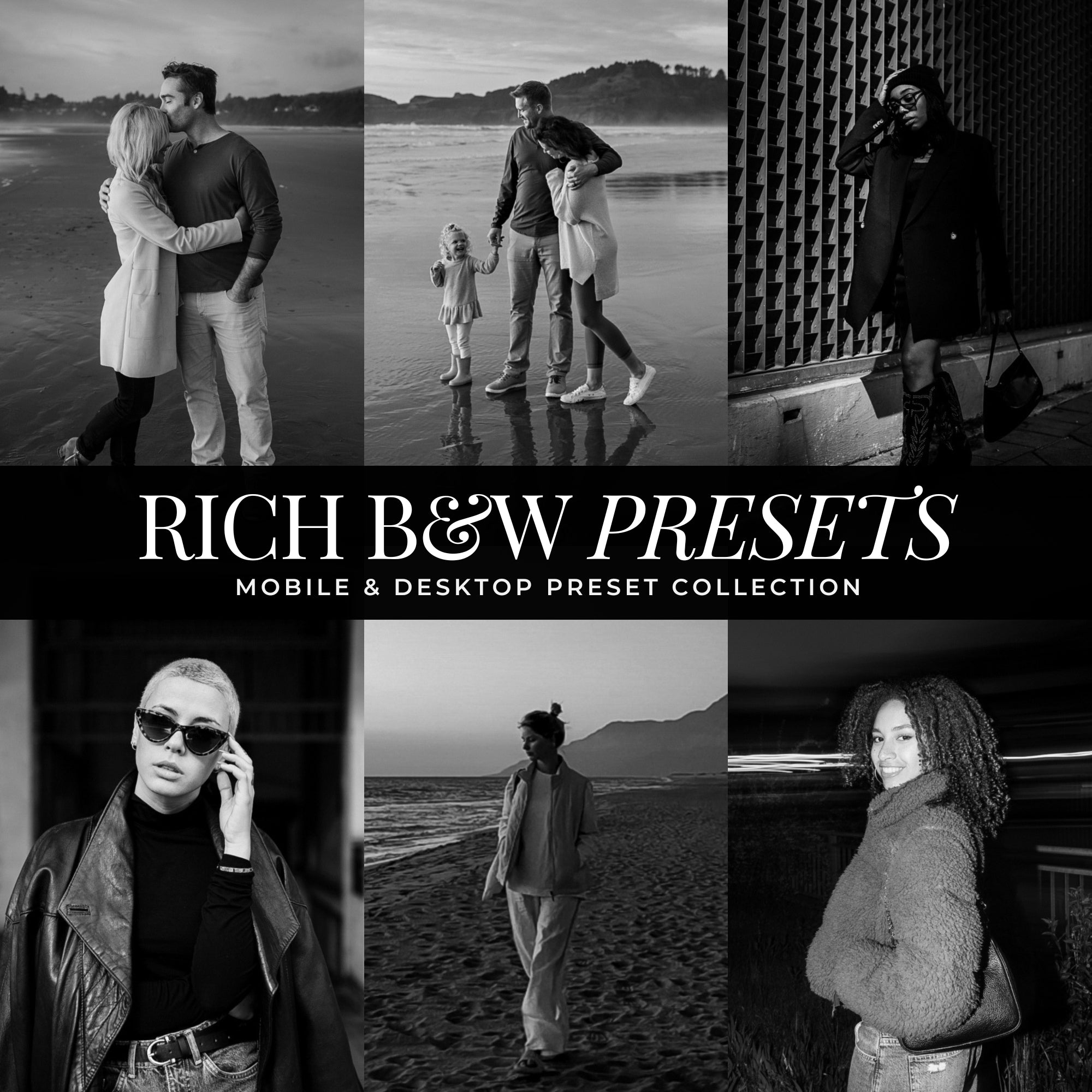 Rich Black And White Lightroom Presets For Photographers and Instagram Influencers Photo Editing In Adobe Lightroom By Lou And Marks Presets