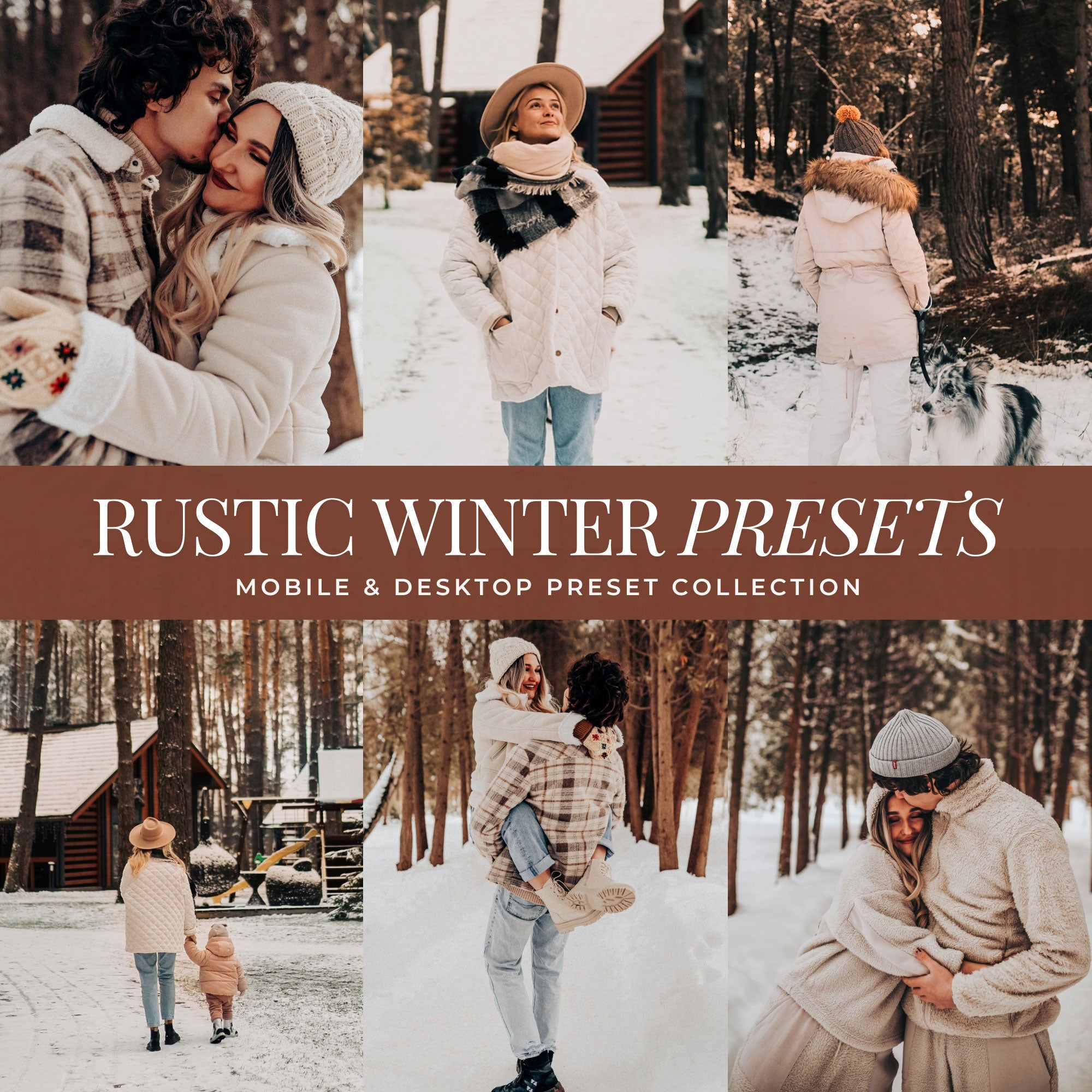 Rustic Winter Lightroom Presets For Photographers and Instagram Influencers Photo Editing In Adobe Lightroom By Lou And Marks Presets