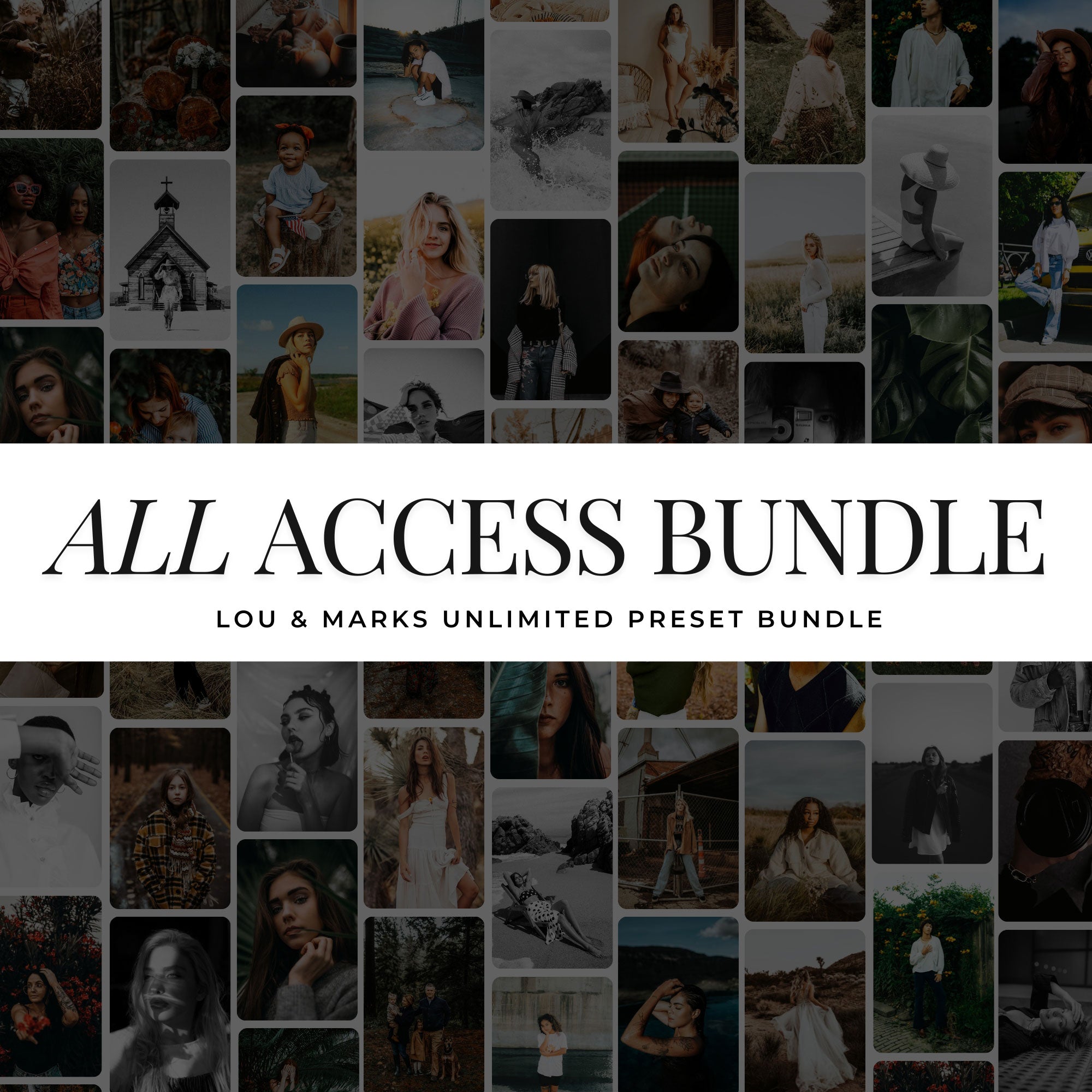 The best All Access Lightroom Presets for photographers and Instagram influencers, designed for photo editing in Adobe Lightroom by Lou & Marks Presets.