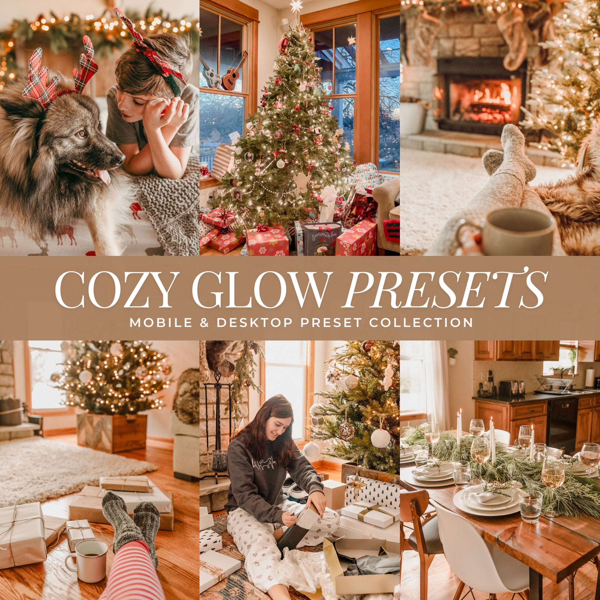 Cozy Glow Christmas Lightroom Presets Best Holiday Photo Presets By Lou And Marks Presets