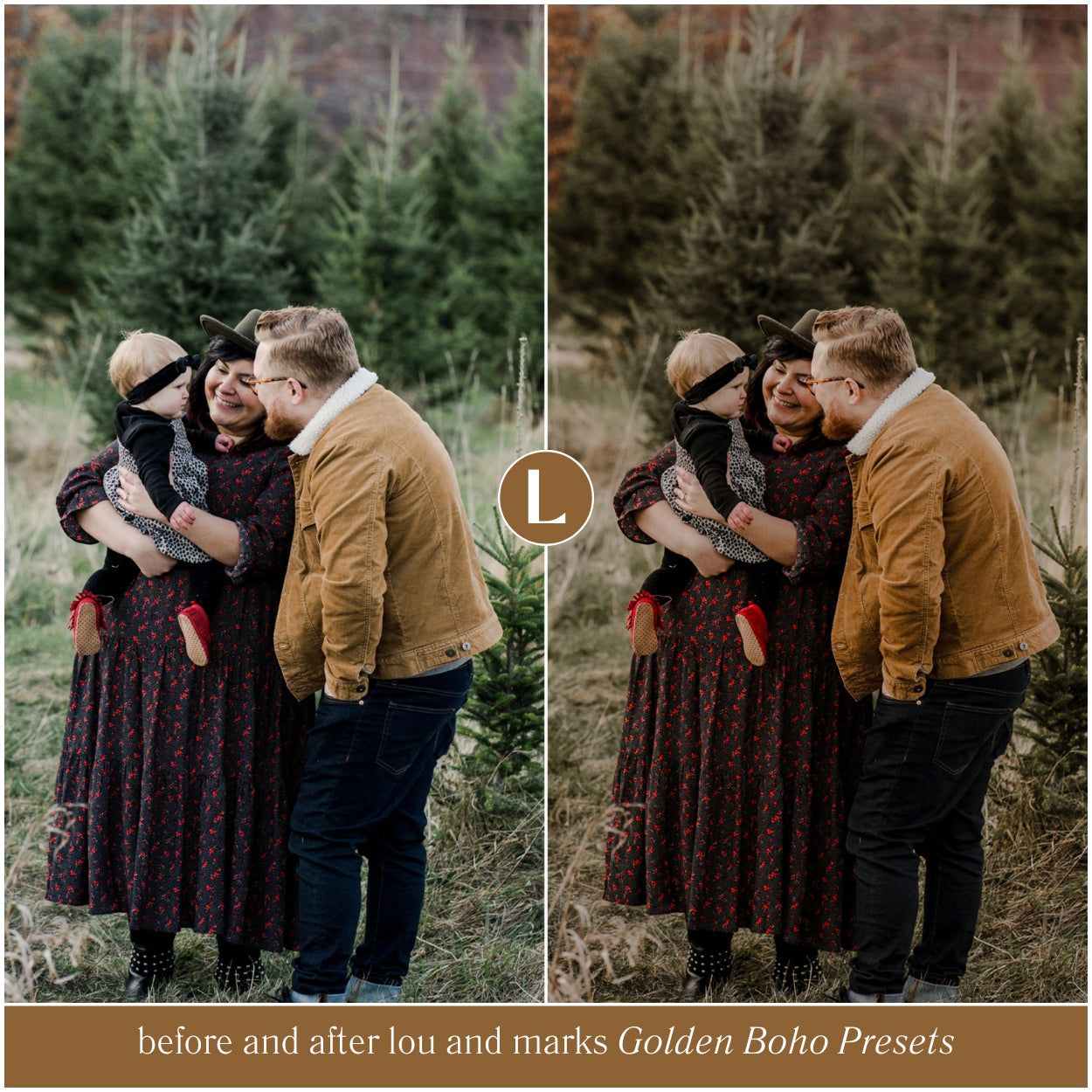 Winter Golden Boho Lightroom Preset Collection For Adobe Lightroom Mobile And Desktop Lightroom And Photoshop Photo Editing For Instagram And photographers by Lou And Marks Presets