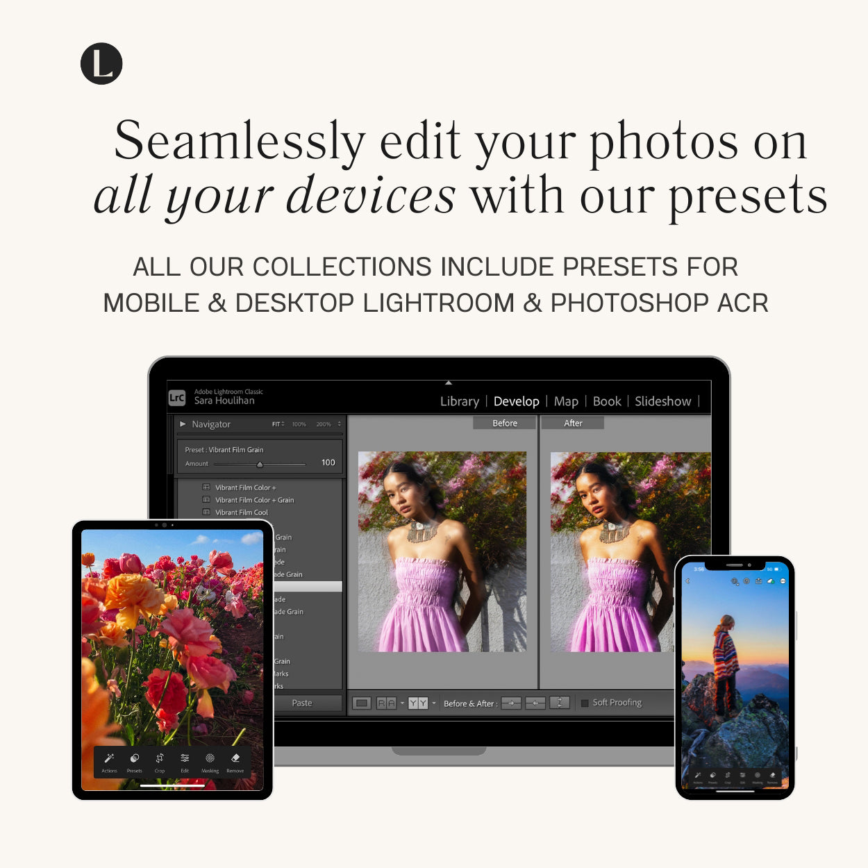 Adobe Vibrant Film Lightroom Presets For Photo Editing In Adobe Lightroom Mobile And Desktop By Lou And Marks Presets