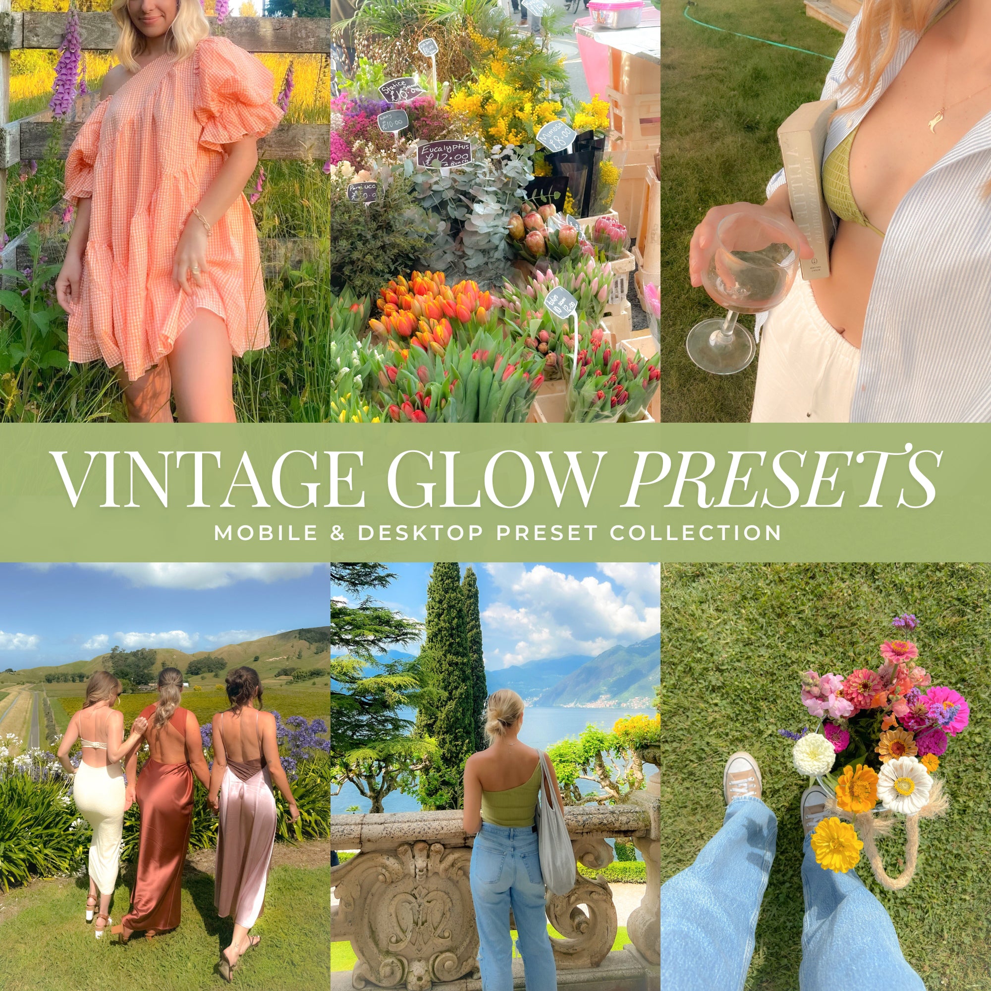 Vintage Glow 35mm Film Lightroom Presets for photographer and Instagram influencer photo editing in Adobe Lightroom by Lou And Marks Presets
