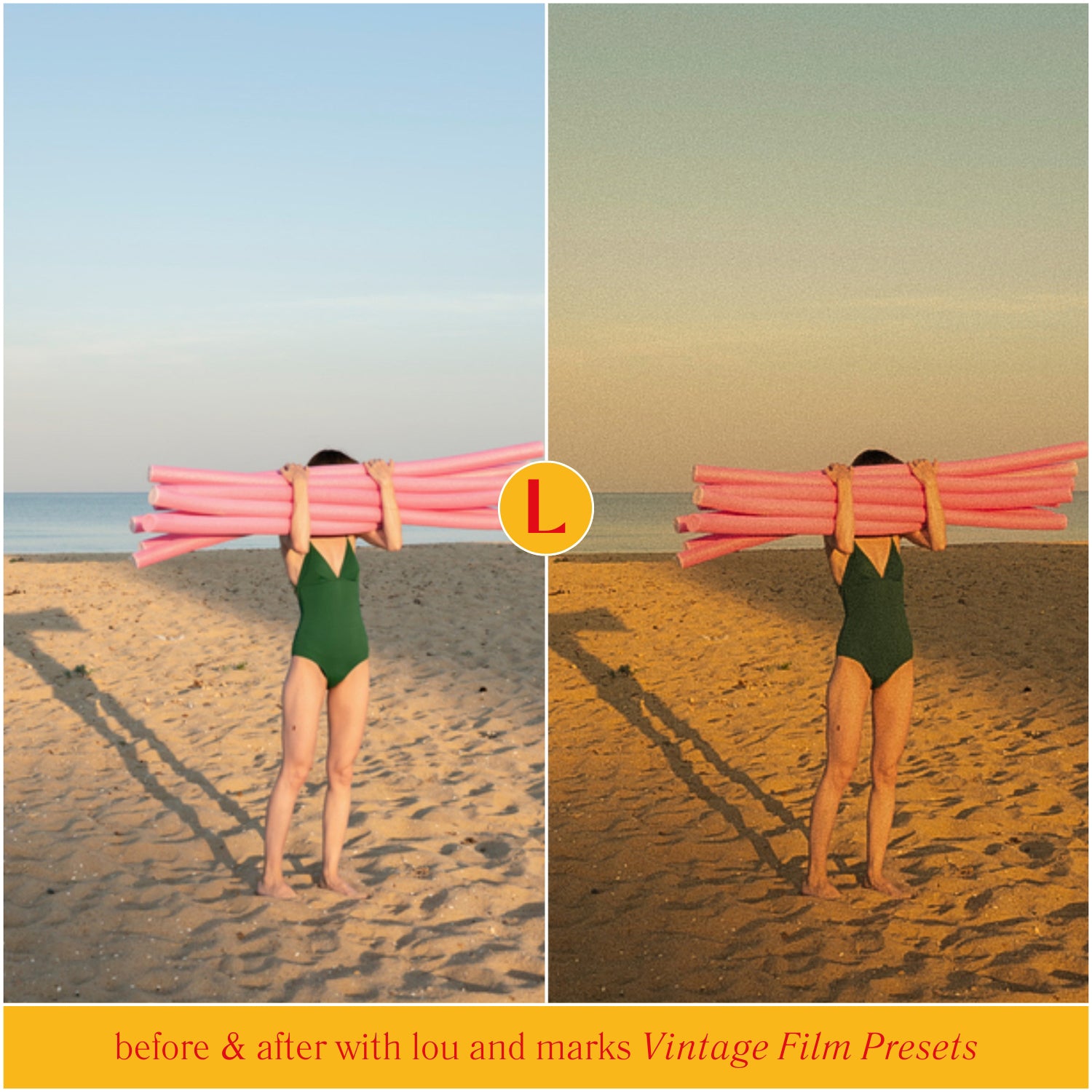 Vintage Film Lightroom Presets for photographer and Instagram influencer photo editing in Lightroom