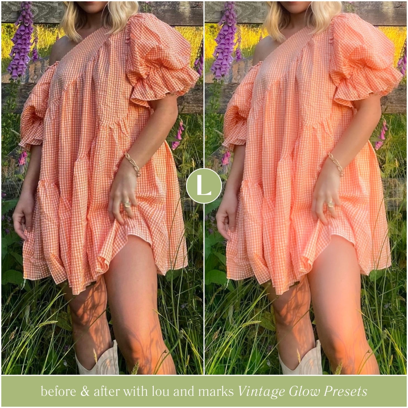 Film Glow Lightroom Presets for photographer and Instagram influencer photo editing in Adobe Lightroom by Lou And Marks Presets