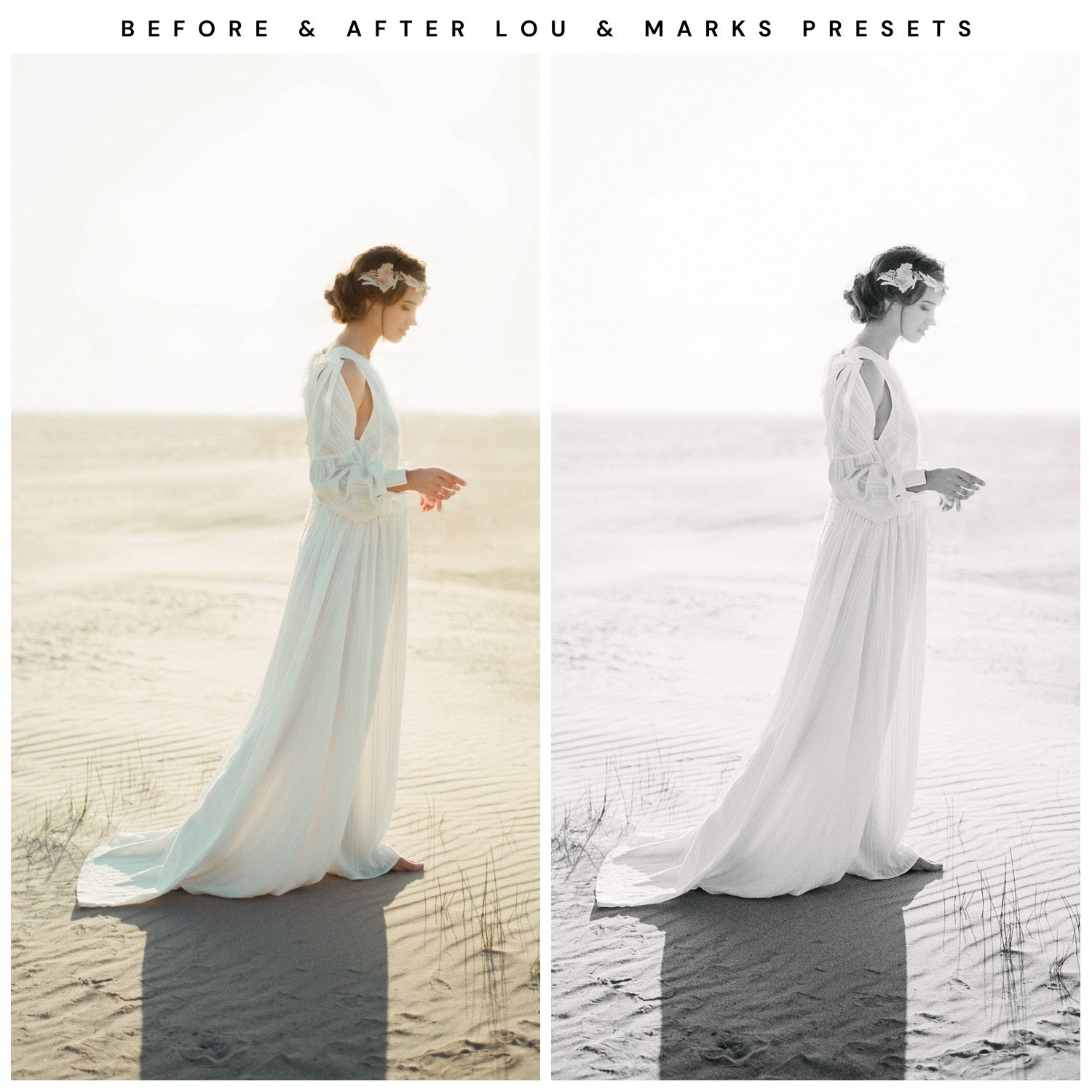 Lou & Marks Presets Light And Airy Lightroom Presets Bundle The Best Presets Black And White Portrait