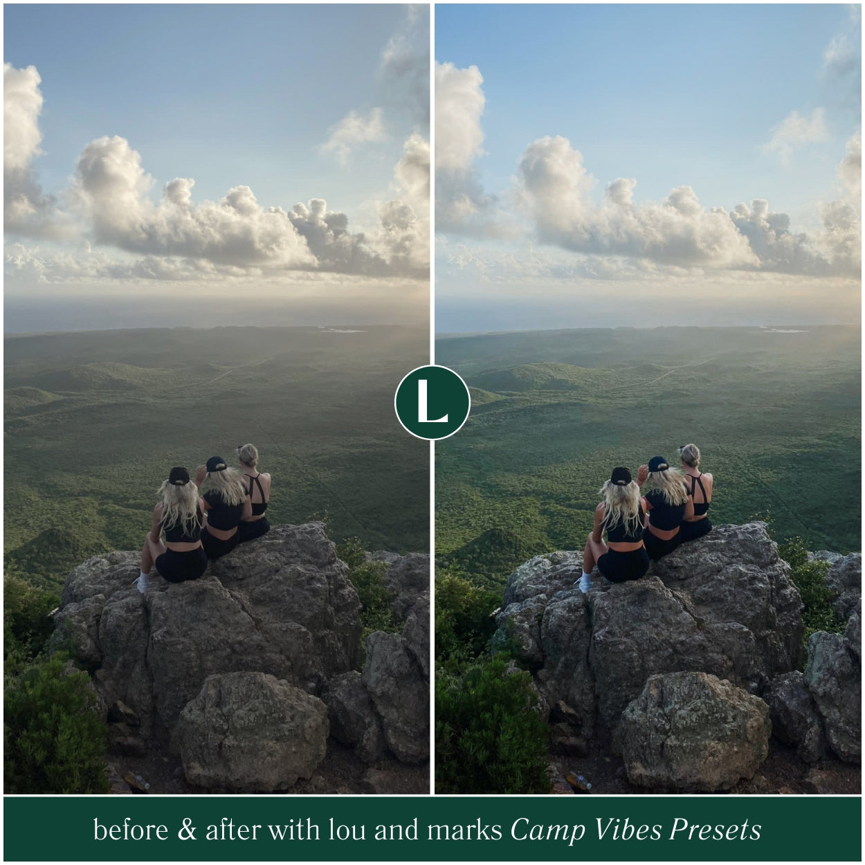 Best Camping Lightroom Presets For Adobe Photo Editing by Photographers in Adobe Lightroom Mobile and Desktop create professional photo edits for camping hiking and Landscape Instagram and portraits by Lou And Marks Presets