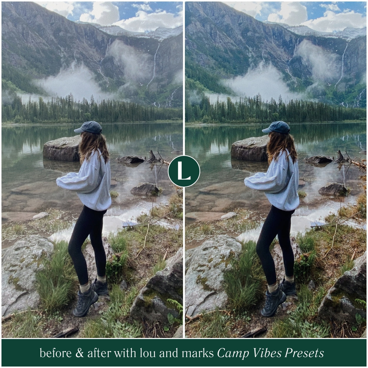 New Camping Lightroom Presets For Adobe Photo Editing by Photographers in Adobe Lightroom Mobile and Desktop create professional photo edits for camping hiking and Landscape Instagram and portraits by Lou And Marks Presets
