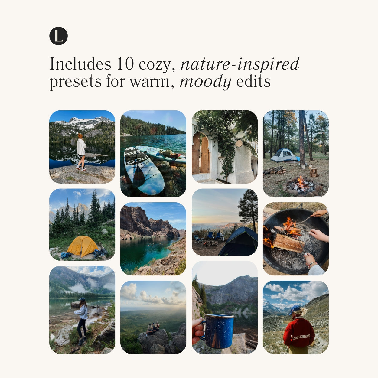 10 Camping Lightroom Presets For Adobe Photo Editing by Photographers in Adobe Lightroom Mobile and Desktop create professional photo edits for camping hiking and Landscape Instagram and portraits by Lou And Marks Presets