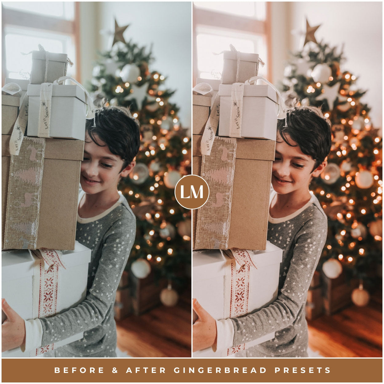 best Christmas Lightroom presets gingerbread presets for adobe Lightroom by Lou and marks presets mobile