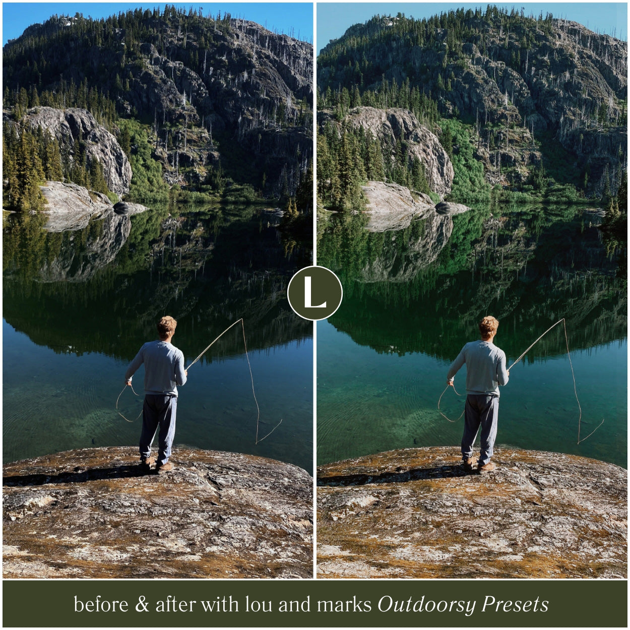Top Outdoorsy Lightroom Presets For Adobe Photo Editing by Photographers in Adobe Lightroom Mobile and Desktop create professional photo edits for camping hiking and Landscape Instagram and portraits by Lou And Marks Presets