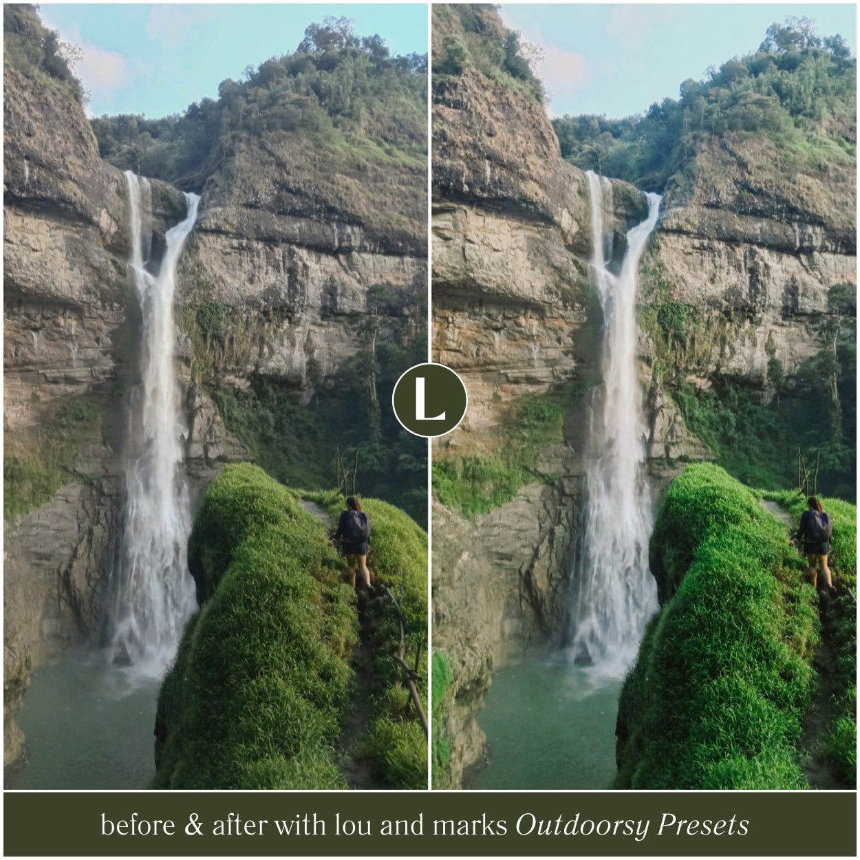 Best Outdoorsy Lightroom Presets For Adobe Photo Editing by Photographers in Adobe Lightroom Mobile and Desktop create professional photo edits for camping hiking and Landscape Instagram and portraits by Lou And Marks Presets