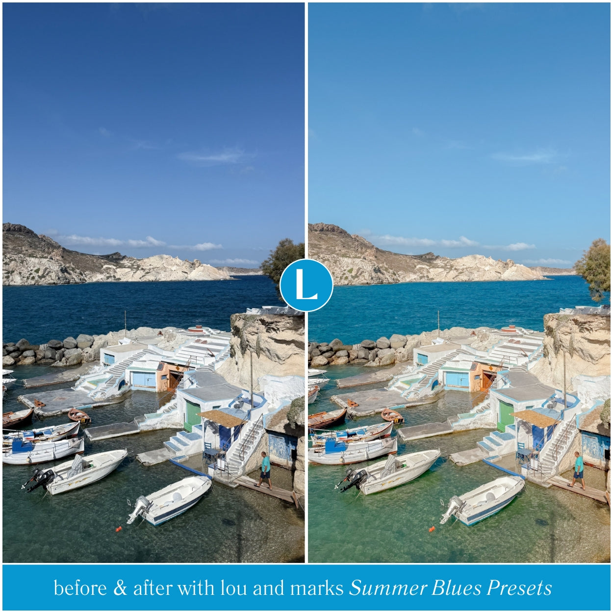 Summer Lightroom Presets For Adobe Photo Editing by Lightroom Mobile and Desktop create trendy film photo edits for travel lifestyle and Instagram by Lou And Marks Presets